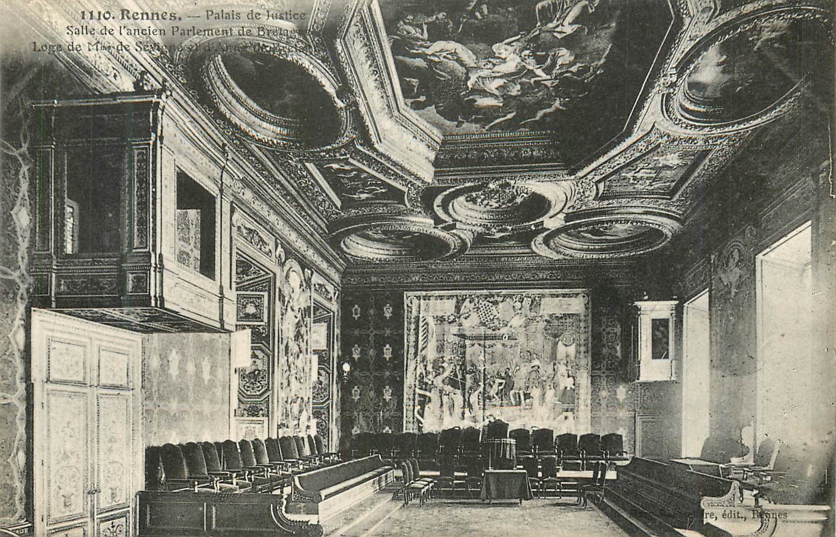 Rennes — Palais de Justice — Salle de l'ancien Parlement de Bretagne