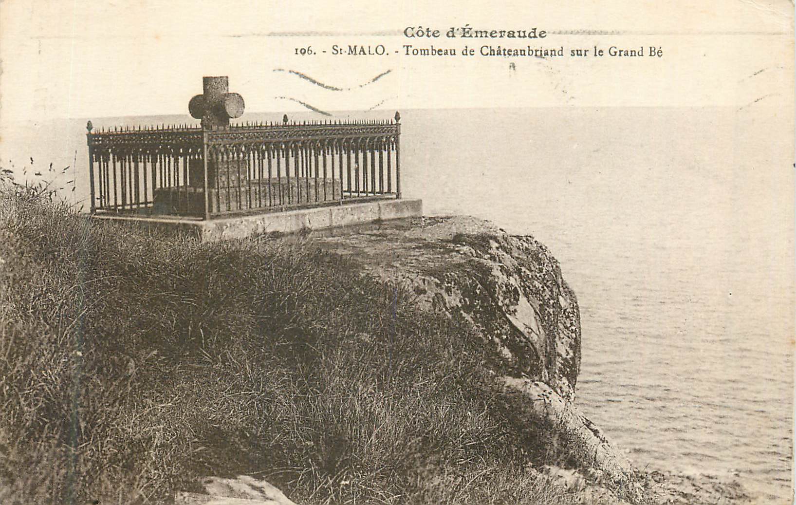 Tombeau de Châteaubriand sur le Grand Bé — Côte d'Émeraude — St-Malo