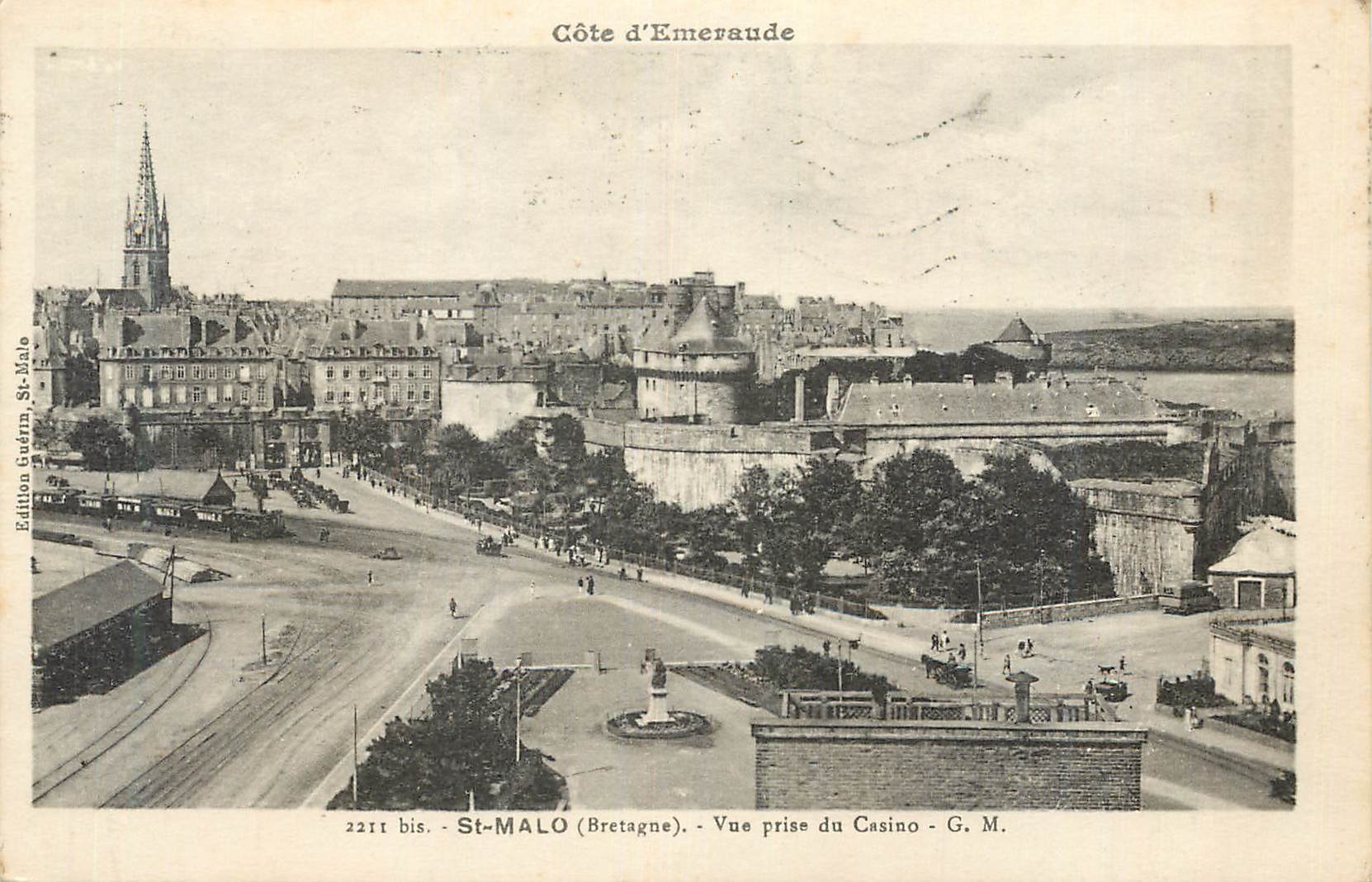 St-Malo (Bretagne) — Vue prise du Casino — Édition Gutfin, St-Malo, n° 2211 bis