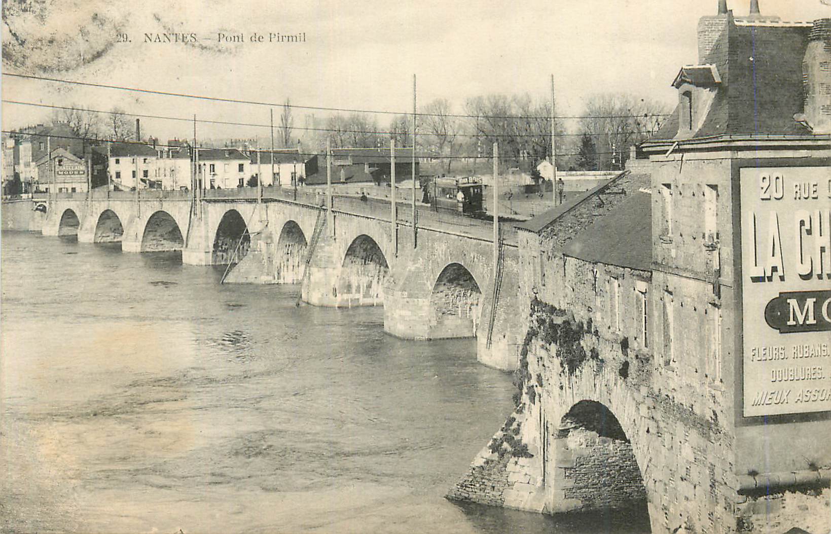 CPA Nantes Pont de Pirmil Tramway