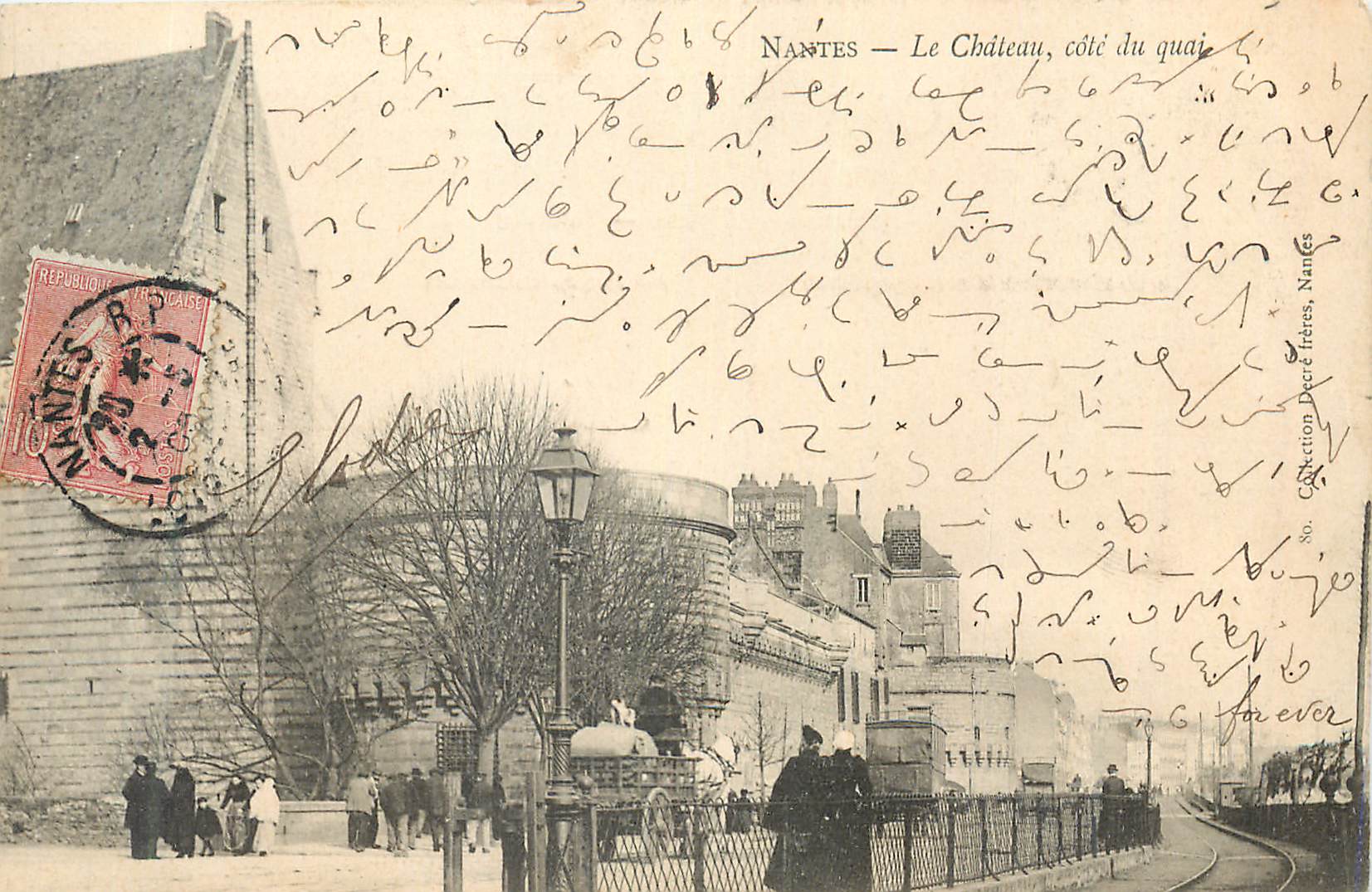 CPA Nantes Le Chateau Cote du Quai
