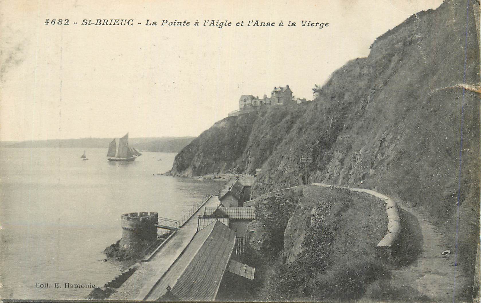 CPA St Brieuc La Ponte a l'Aigle et L'Anse a la Vierge