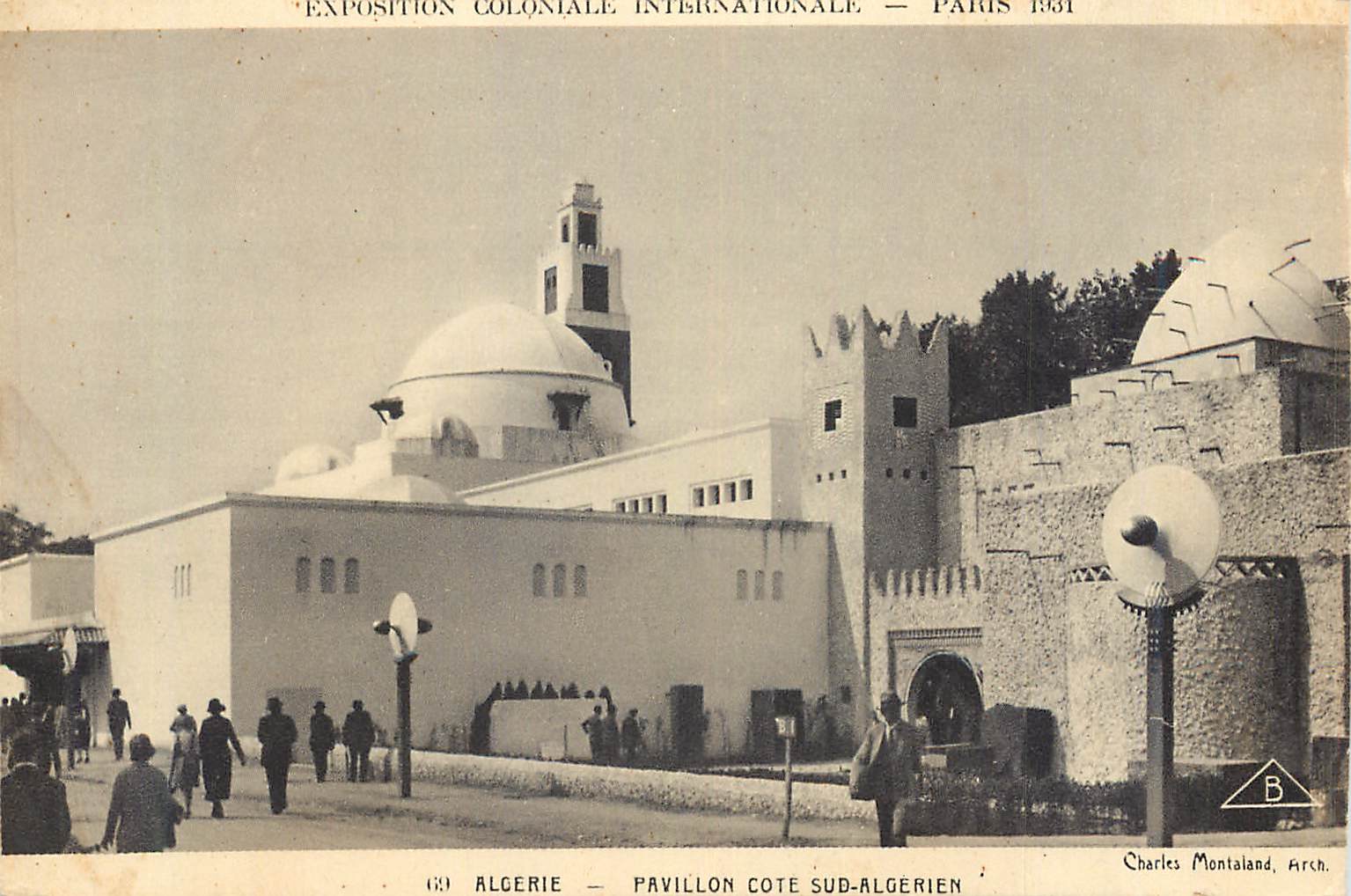 CPA Paris Exposition Coloniale Iternationale Algerie Pavillon Cote Sud Algerien
