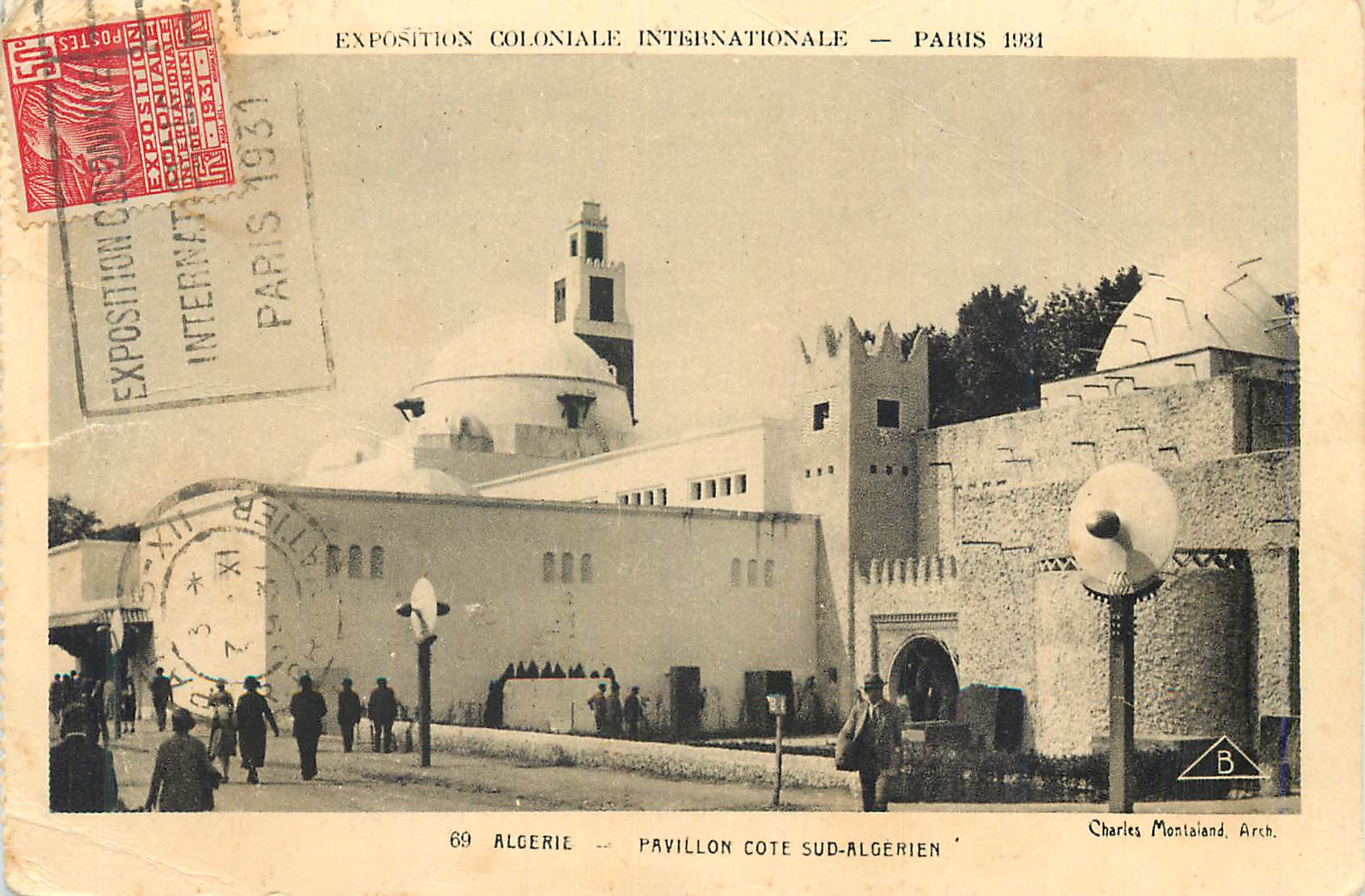 CPA Paris 1931 Exposition Coloniale Iternationale Algerie Pavillon Cote Sud Algerien