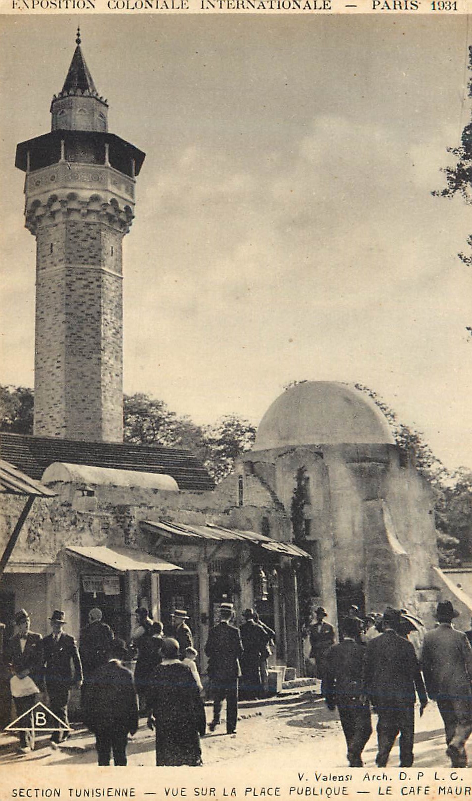 CPA Paris 1931 Exposition Coloniale Iternationale Section Tunisienne Vue sur la Place Publique