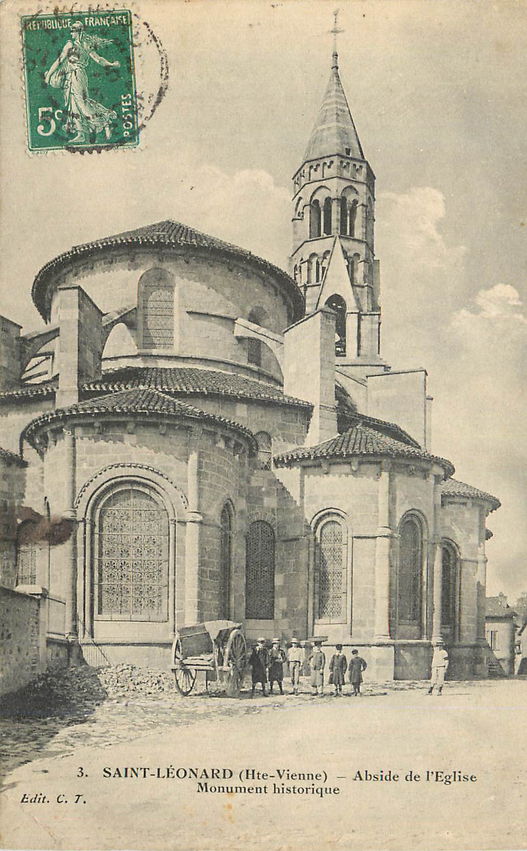 CPA Saint Leonard (Hte Vienne) Abside de l'Eglise Monument Historique