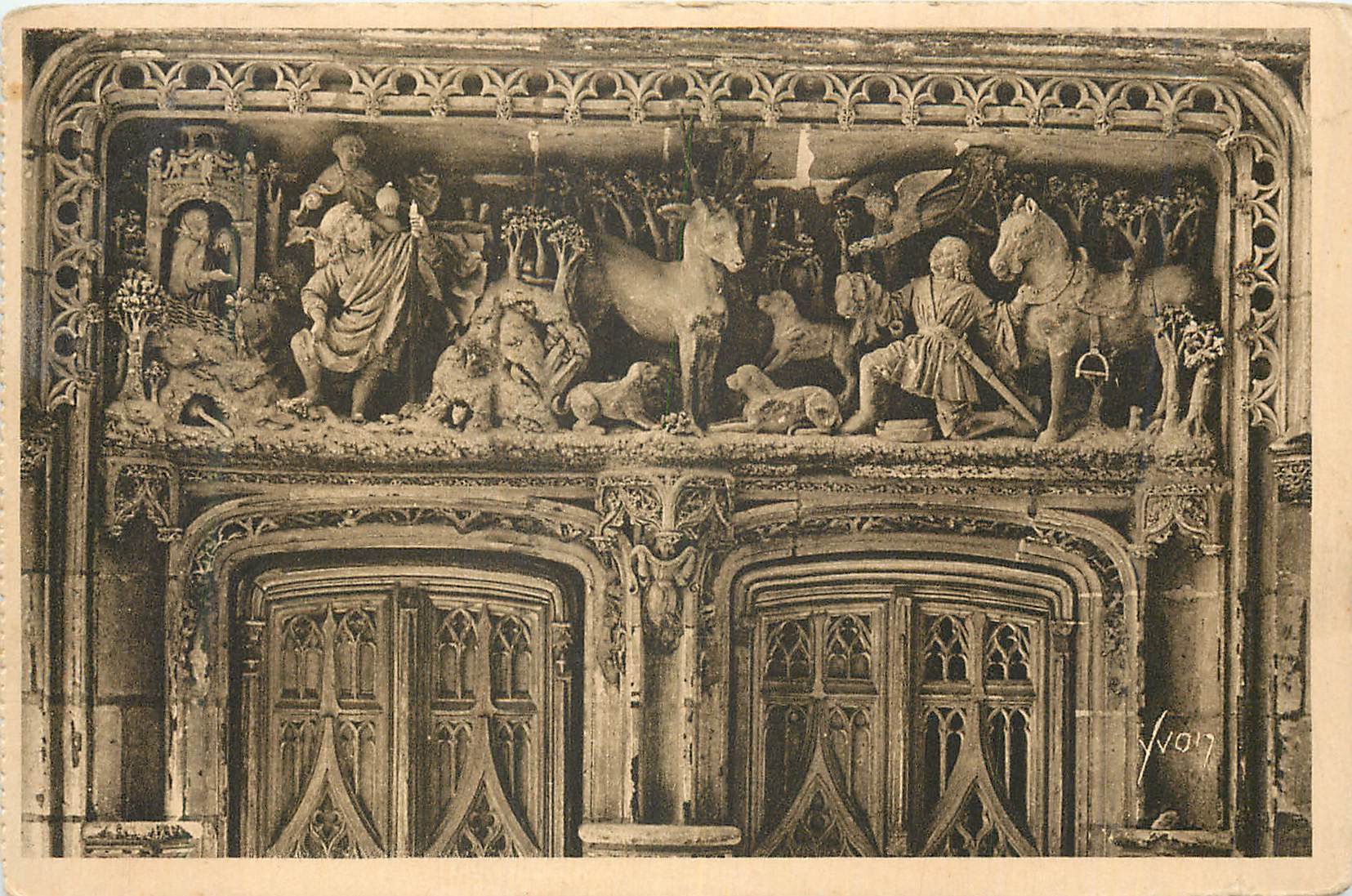 CPA Chateau d'Amboise Chateaux de la Loire La Douce France Detail de la Chapelle Saint Hubert