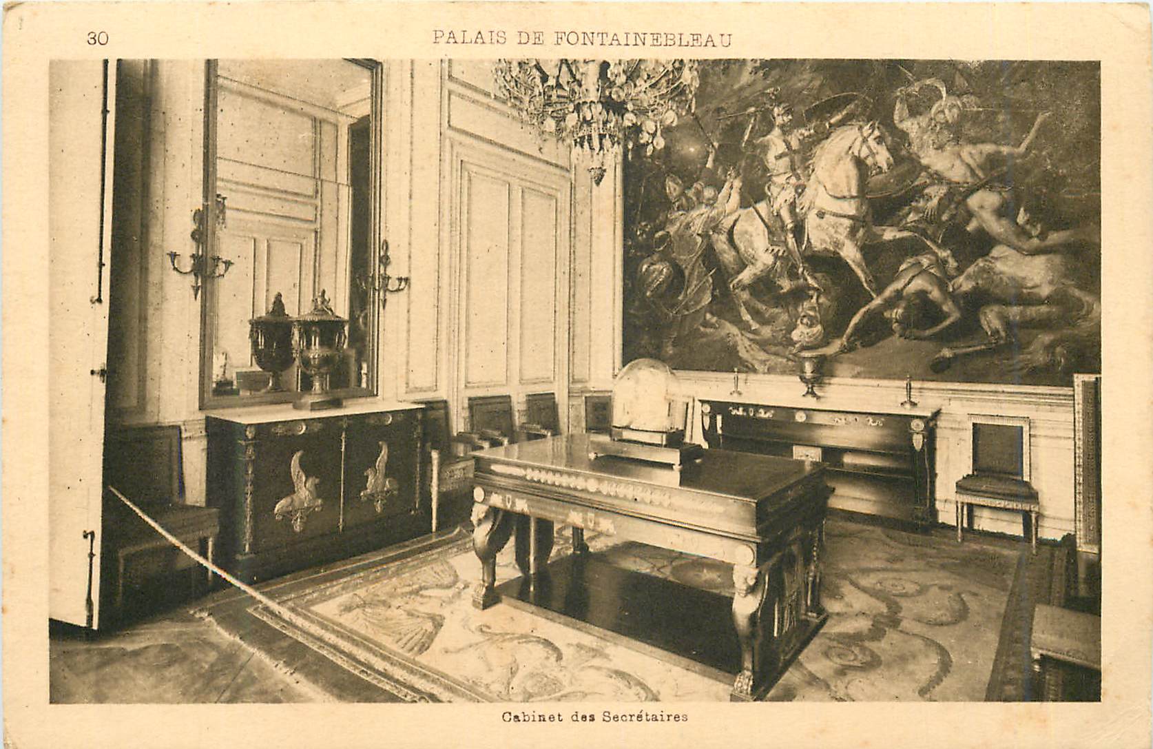 Palazzo di Fontainebleau — Studio dei Segretari — editore non identificato, numero di serie 30