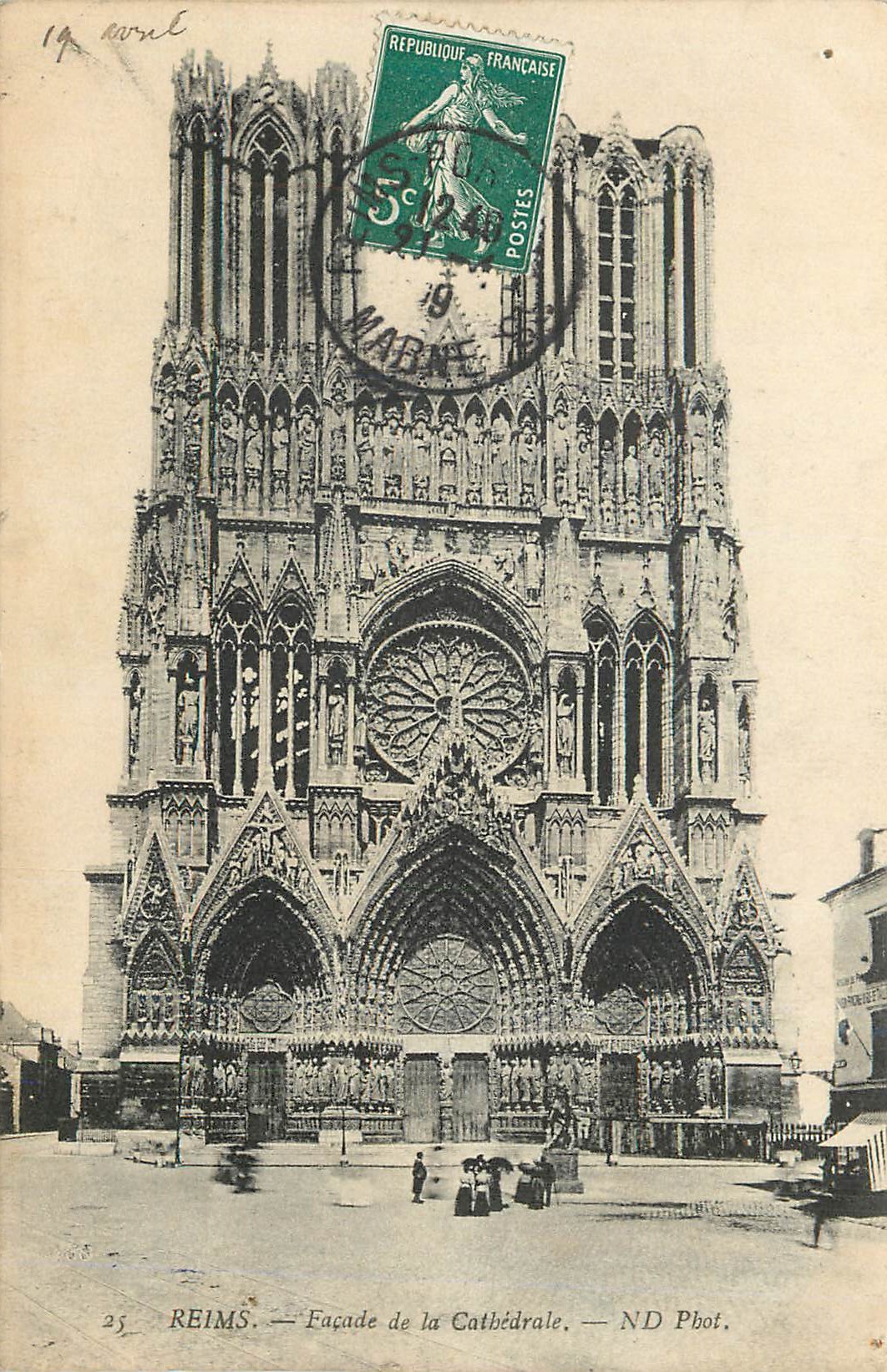 Reims — Fassade der Kathedrale — ND Phot.