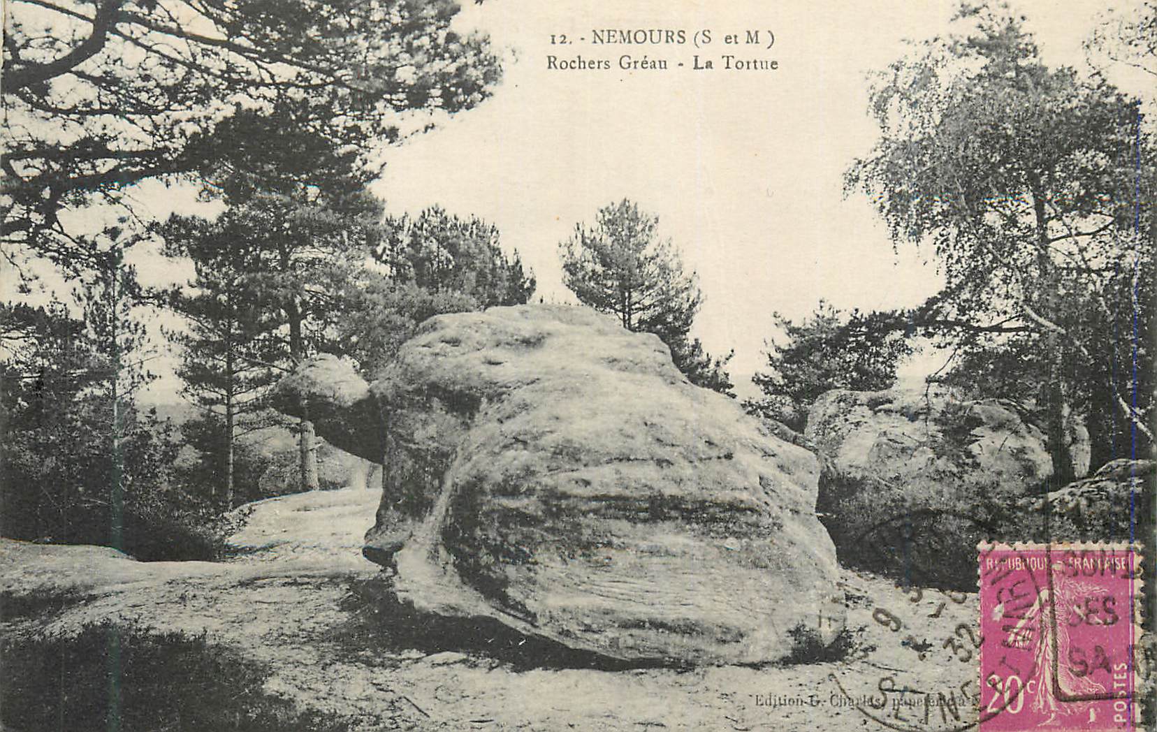 CPA Nemours (S et M) Rochers Grean la Tortue