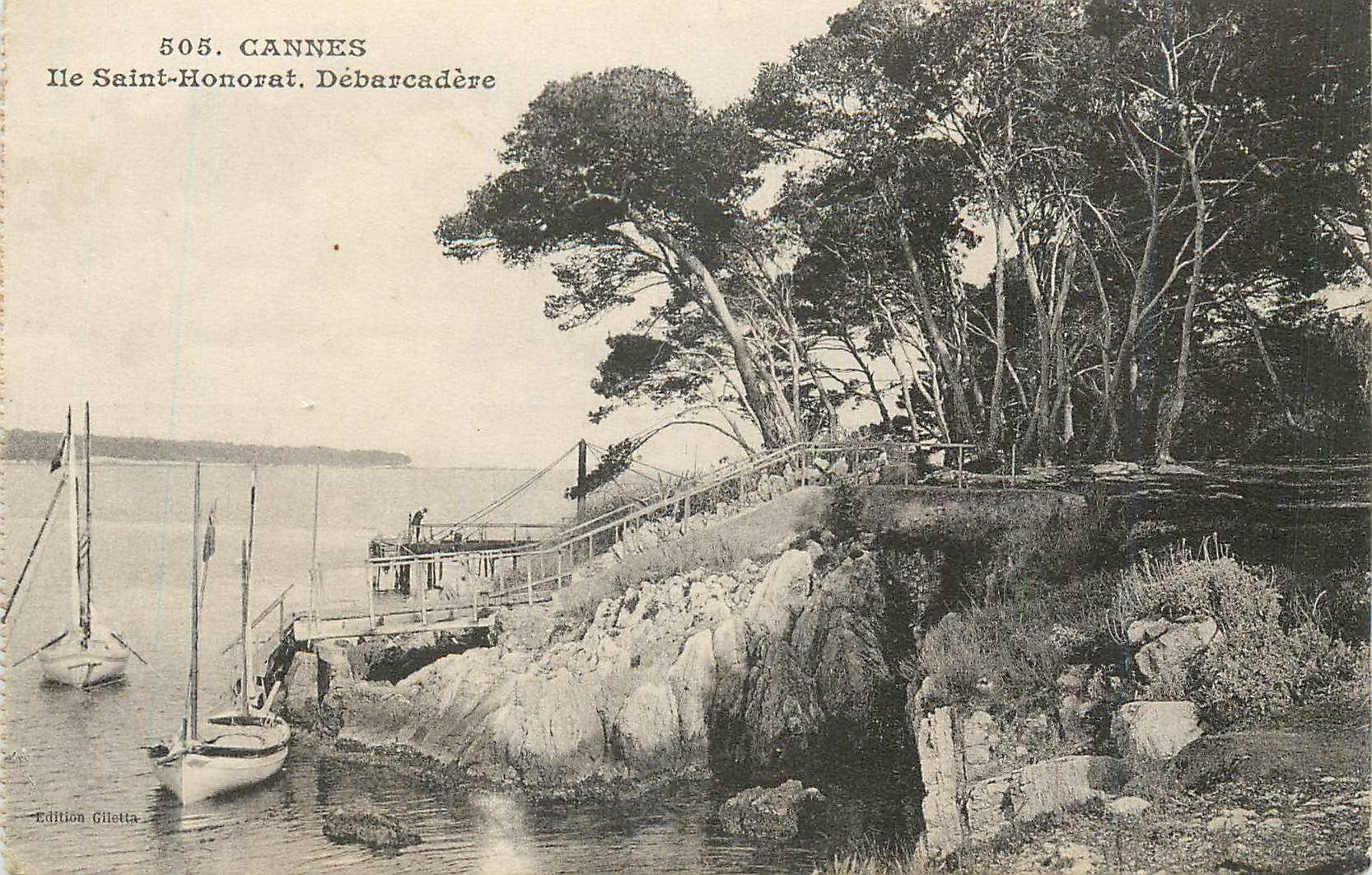 CPA Cannes Ile Saint Honorat Dabarcadere