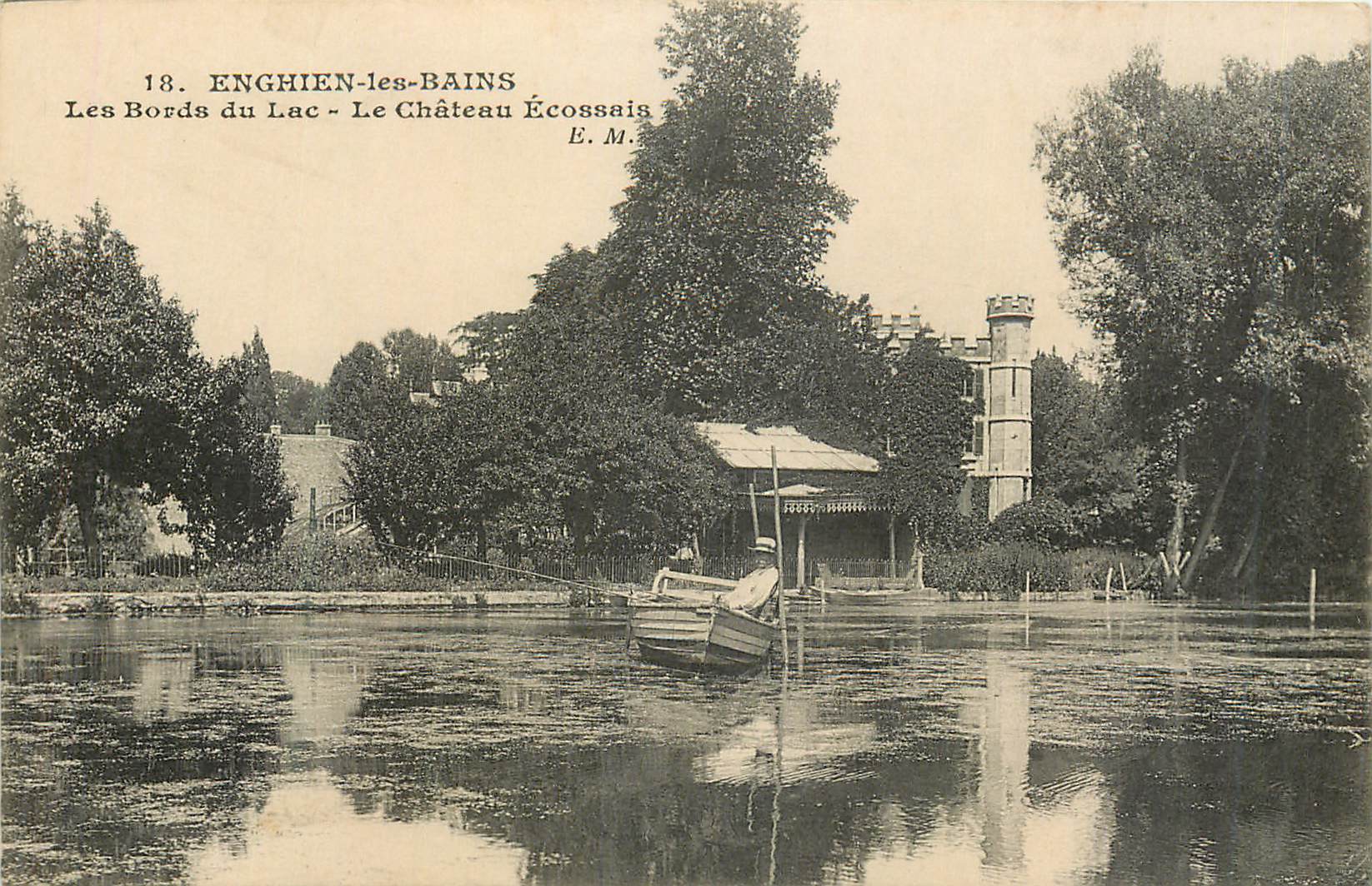 Enghien-les-Bains — Ufer des Sees - Schottisches Schloss — E. M.