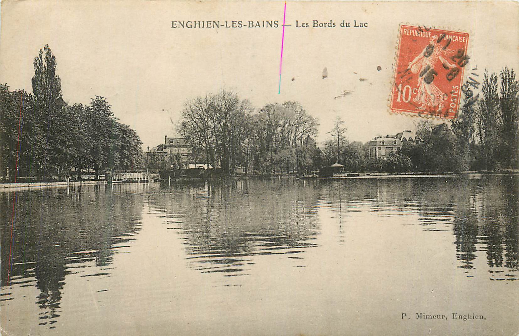 CPA Enghien les Bains Les Bords du Lac