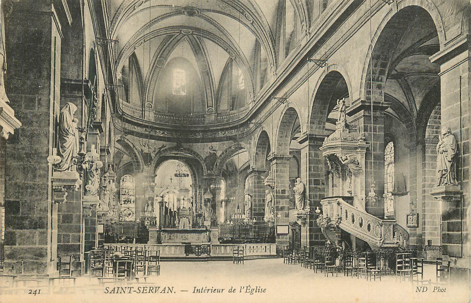 Saint-Servan — Intérieur de l'Église — ND Phot, n° 241