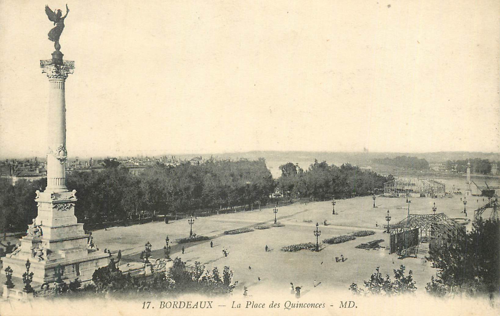 Bordeaux — La Place des Quinconces — MD.