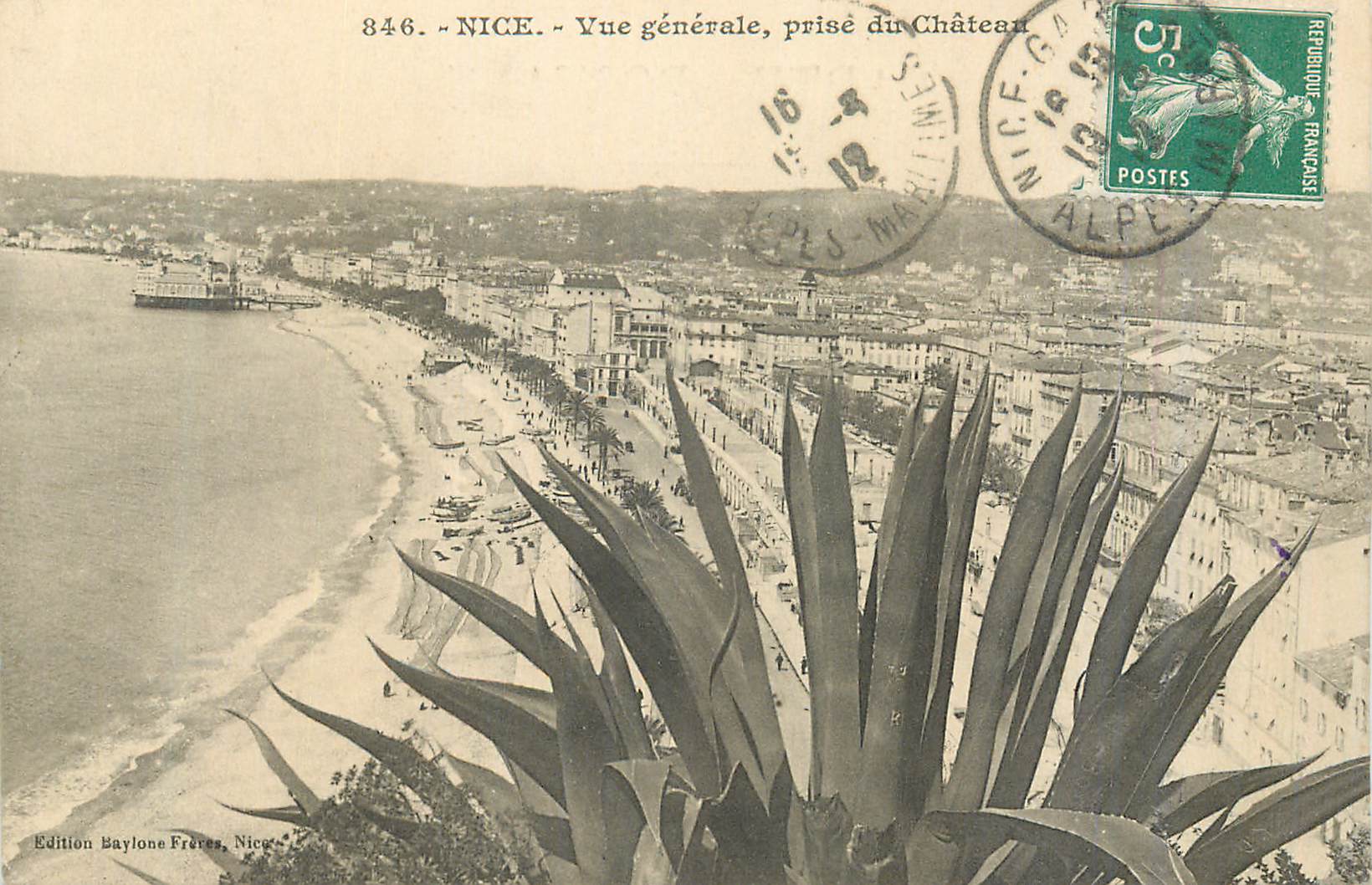 CPA Nice Vue Generale prise du Chateau