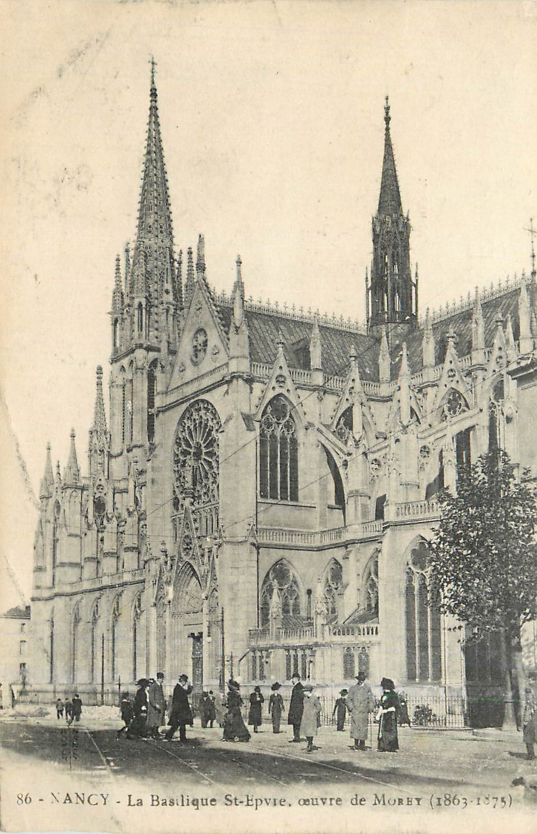 NANCY - La Basilique Saint-Épvire, œuvre de MORET (1863-1875)