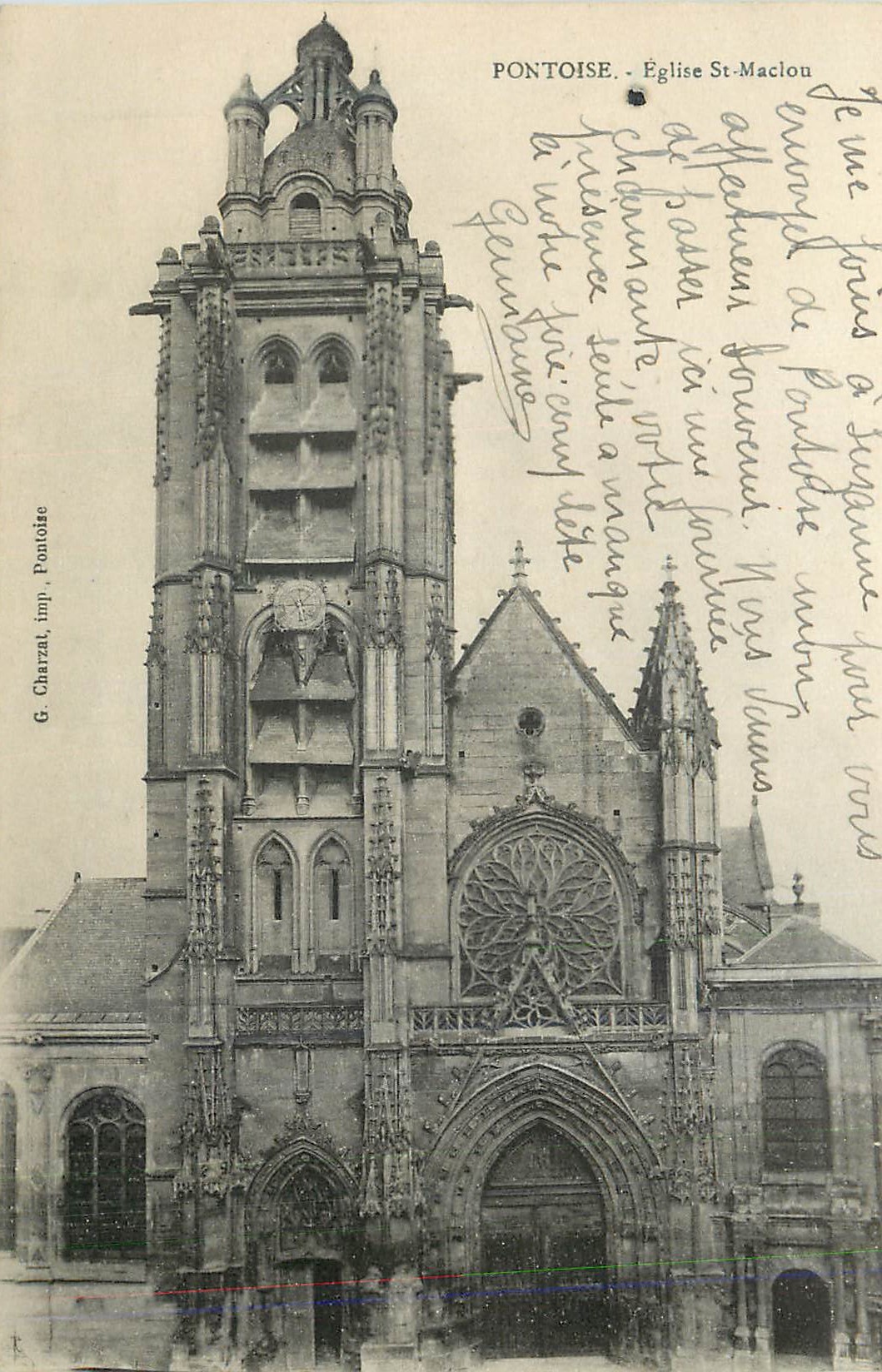 CPA Pontoise Eglise St Maclou