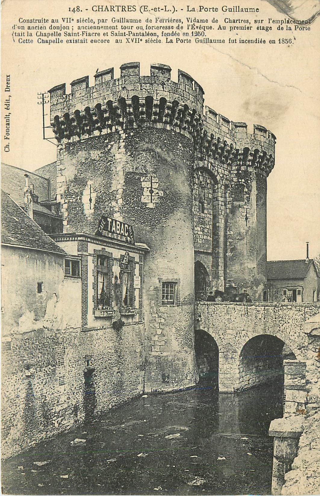 CPA Chartres (E et L) La Porte Guillaume