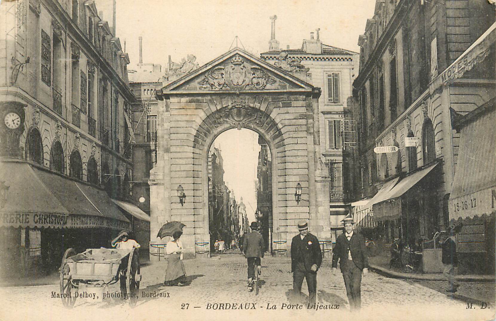 Bordeaux - La Porte Dijeaux — Marcel Delboy, phototypie, Bordeaux, n°27