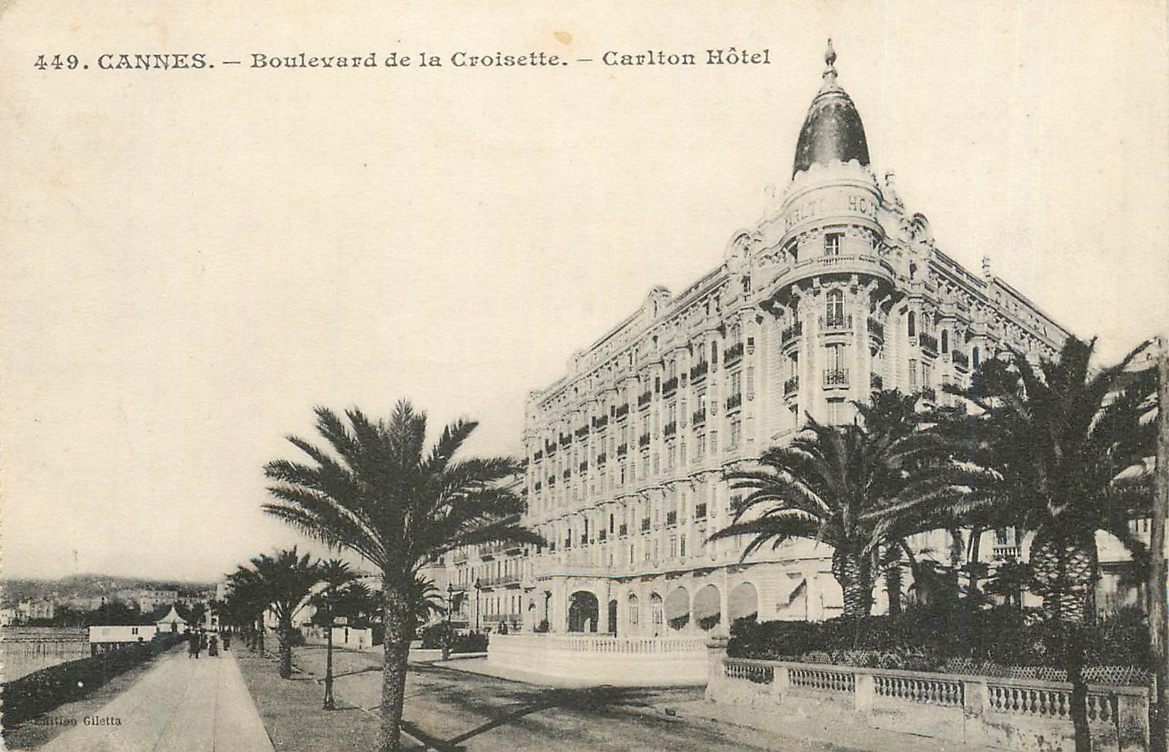 CPA Cannes Boulevard de la Croisette Carlton Hotel