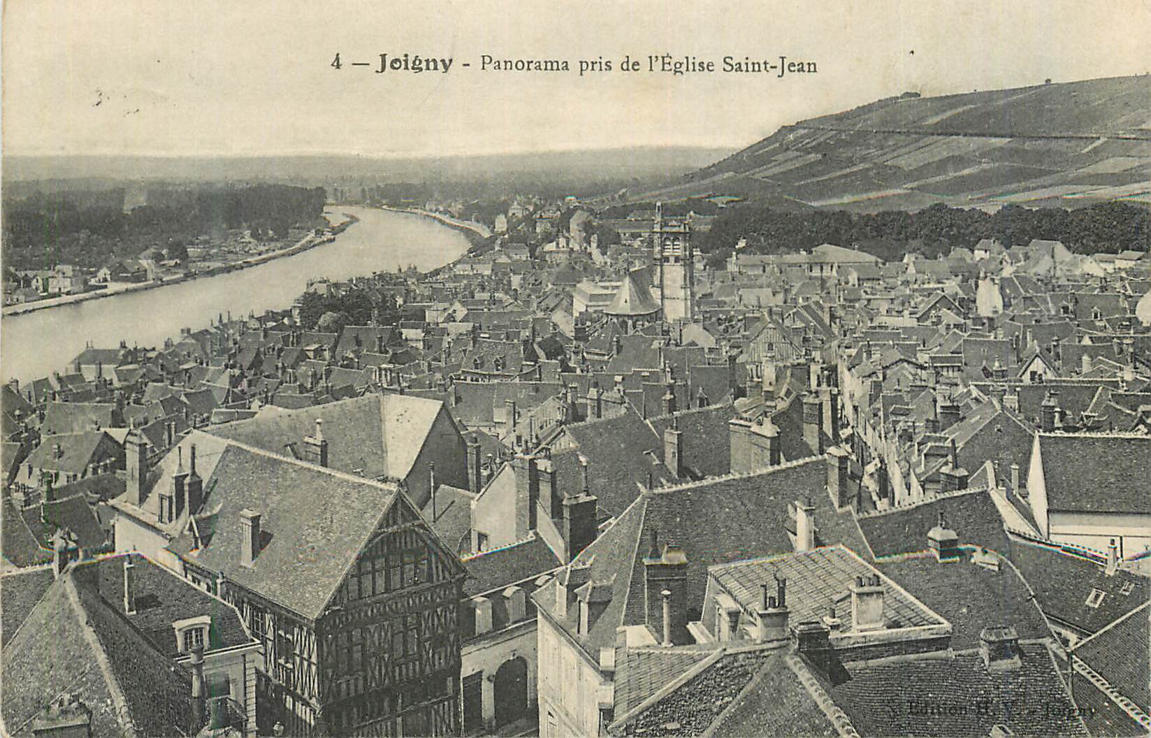 CPA Joigny Panorama pris de l'Eglise Saint Jean
