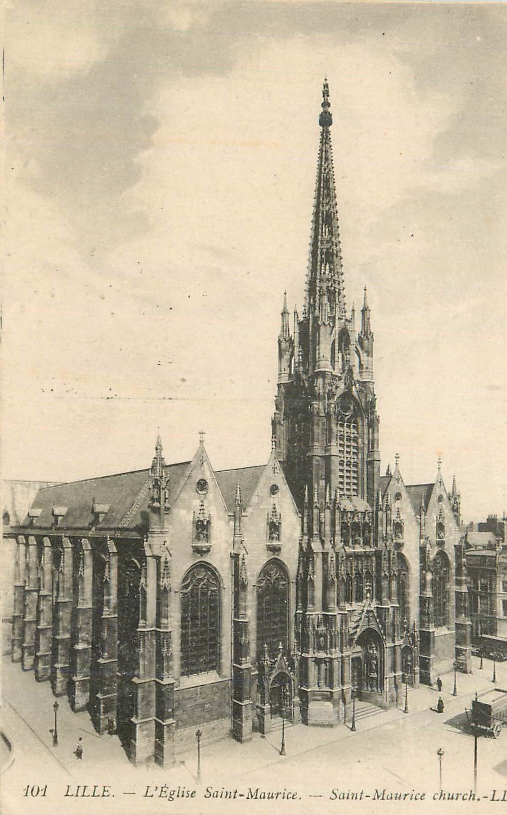 CPA Lille L'Eglise Saint Maurice