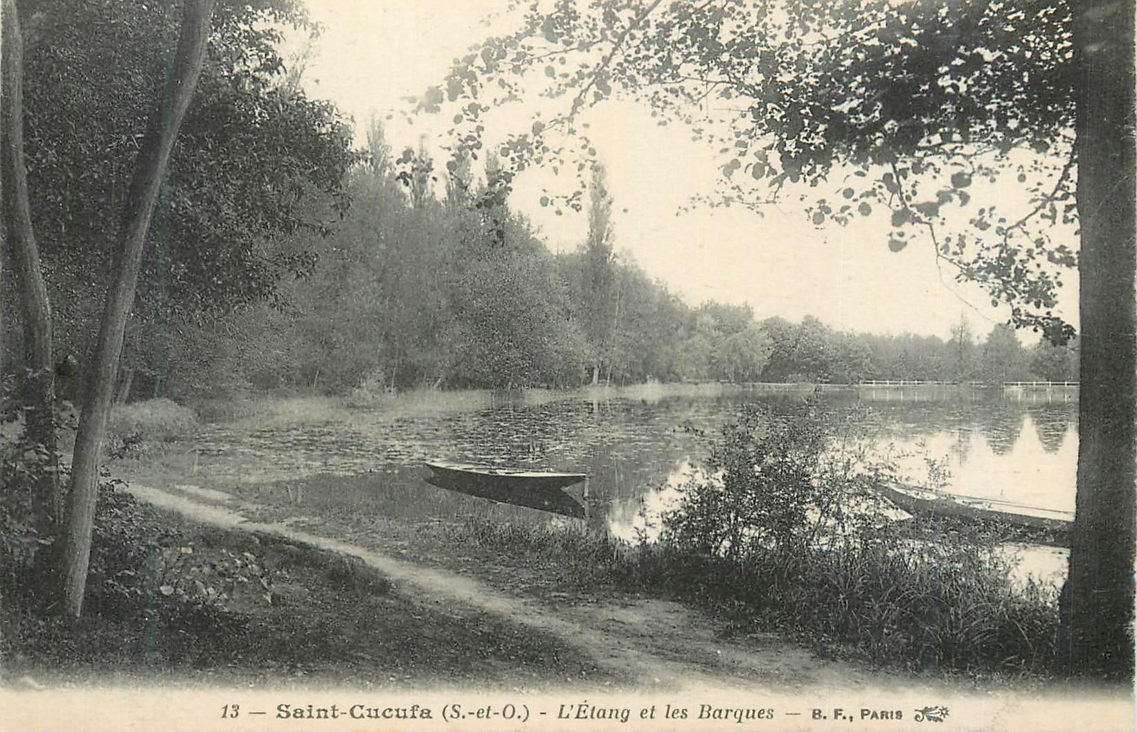 CPA Saint Cucufa (S et O) L'Etang et les Barques