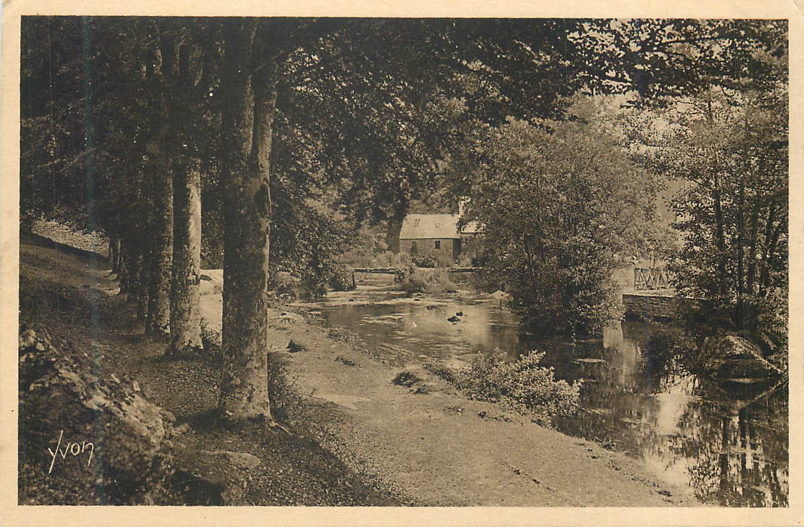 CPA Pont Aven (Finistere) Bretagne La Douce france L'Aven au Bois d'Amour