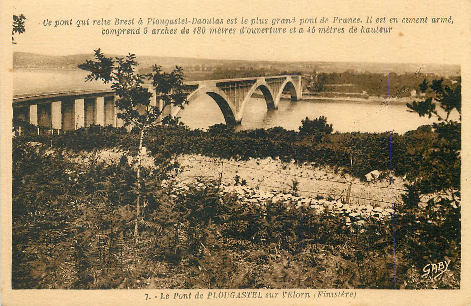 CPA Le Pont de Plougastel sur L'Elorn (Finistere)