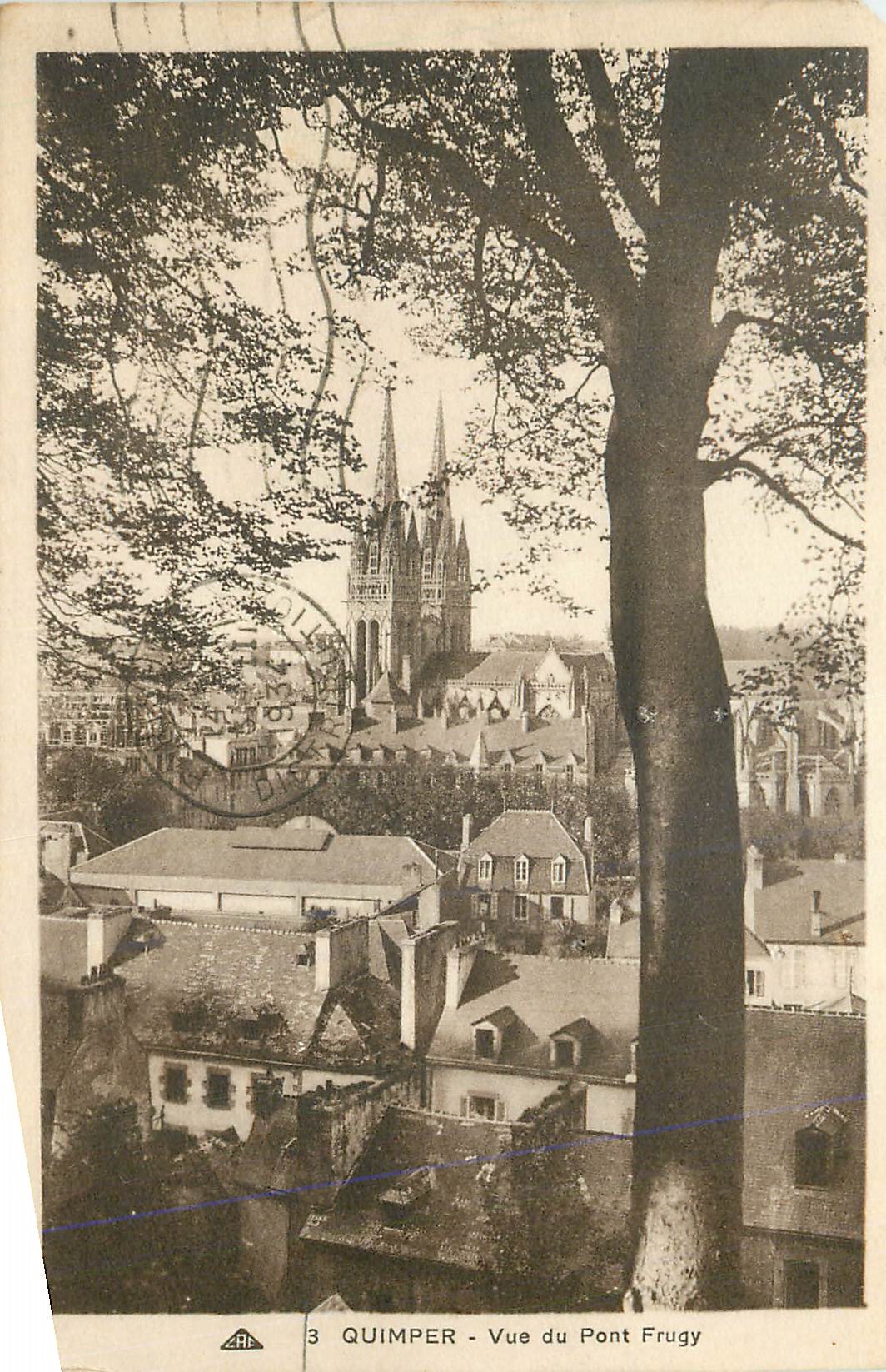 CPA Quimper Vue du Pont Frugy