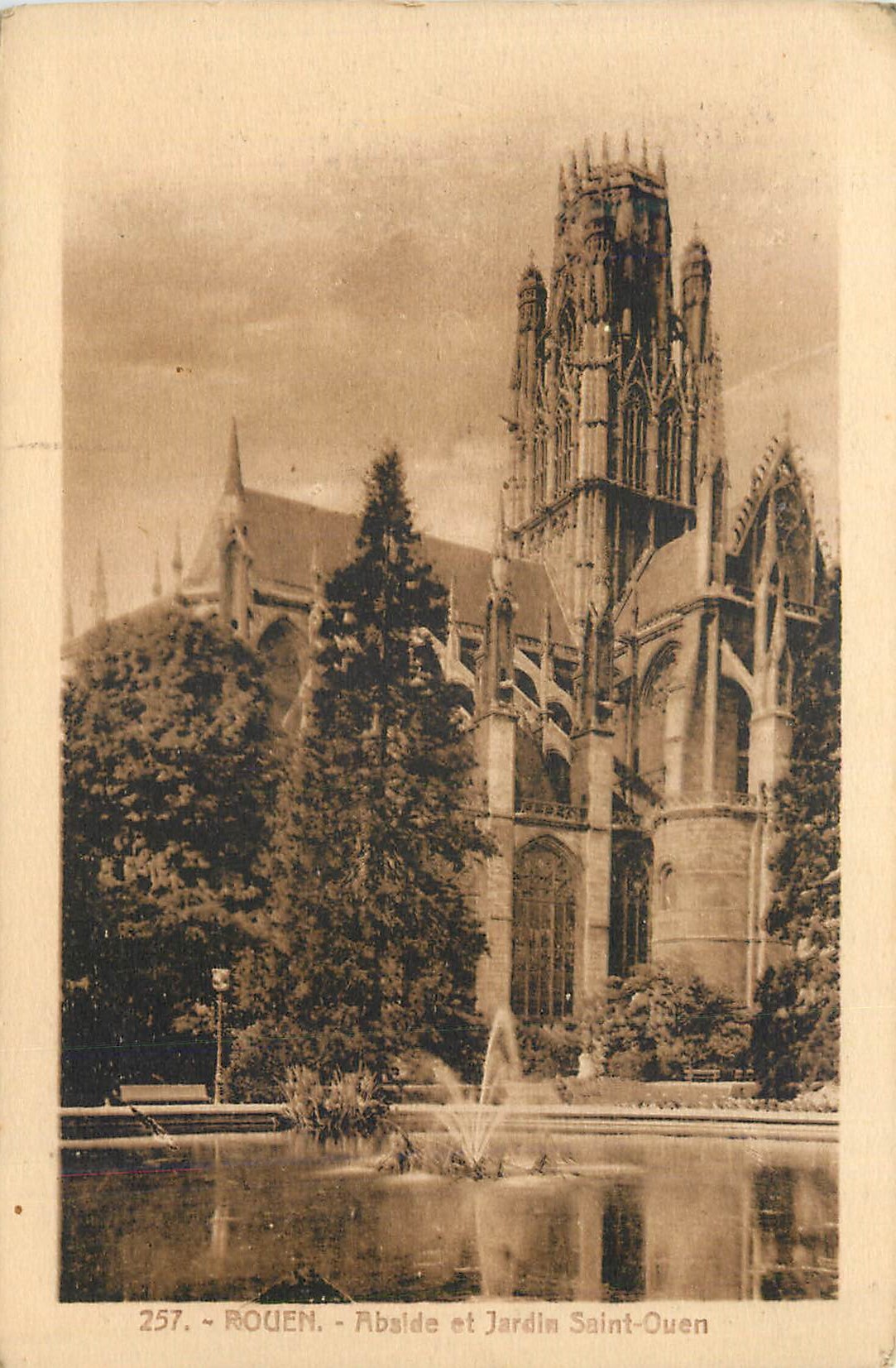 CPA Rouen Abside et Jardin Saint Ouen