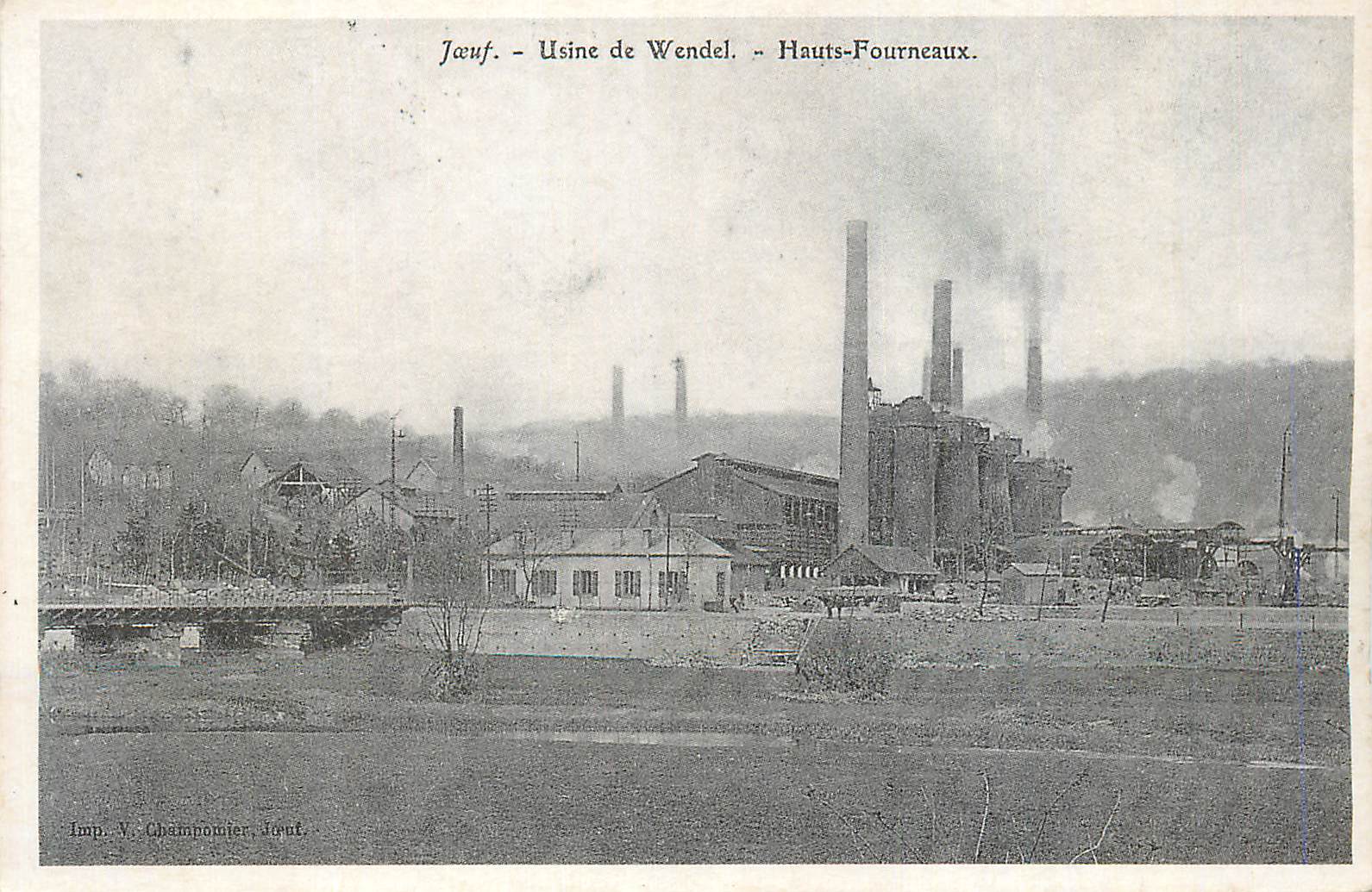 REPRO Joeuf Usine de Wendel Hauts Fourneaux