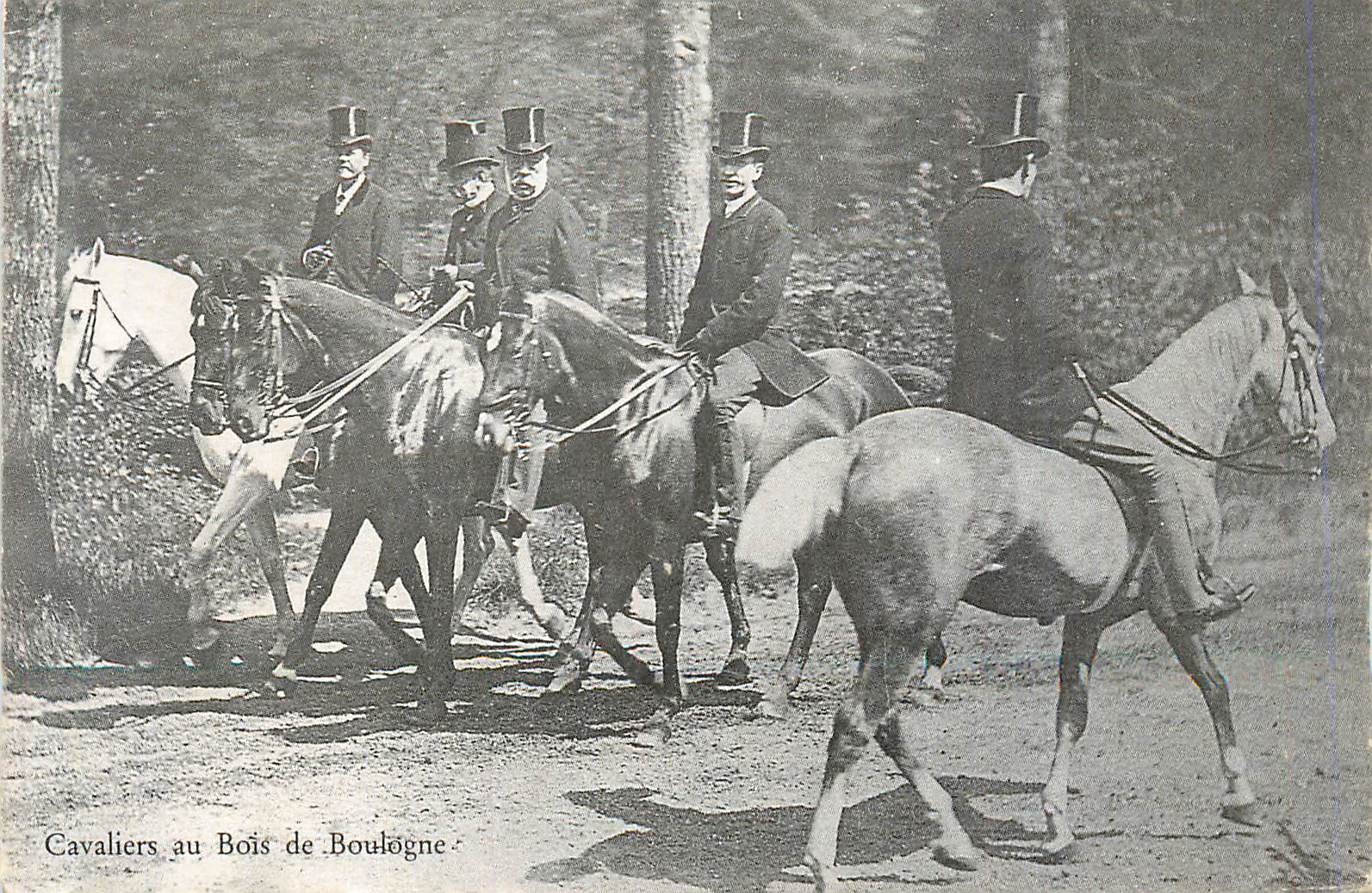 Cavaliers au Bois de Boulogne — éditeur non visible