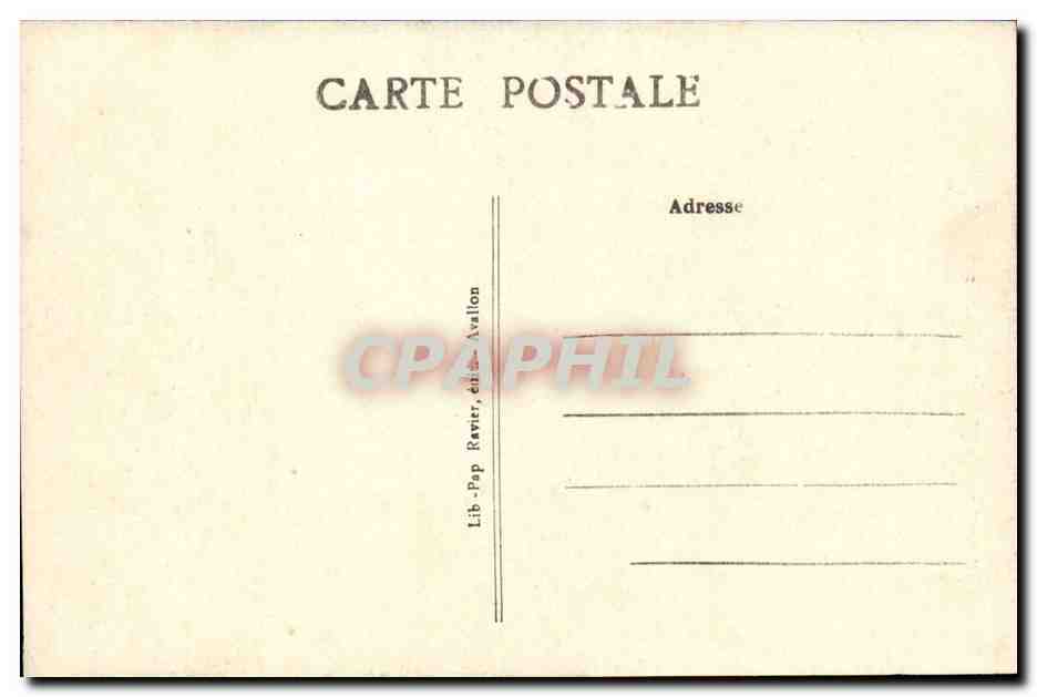 CPA Monastere de Pierre qui Vire L'eglise  — Verso