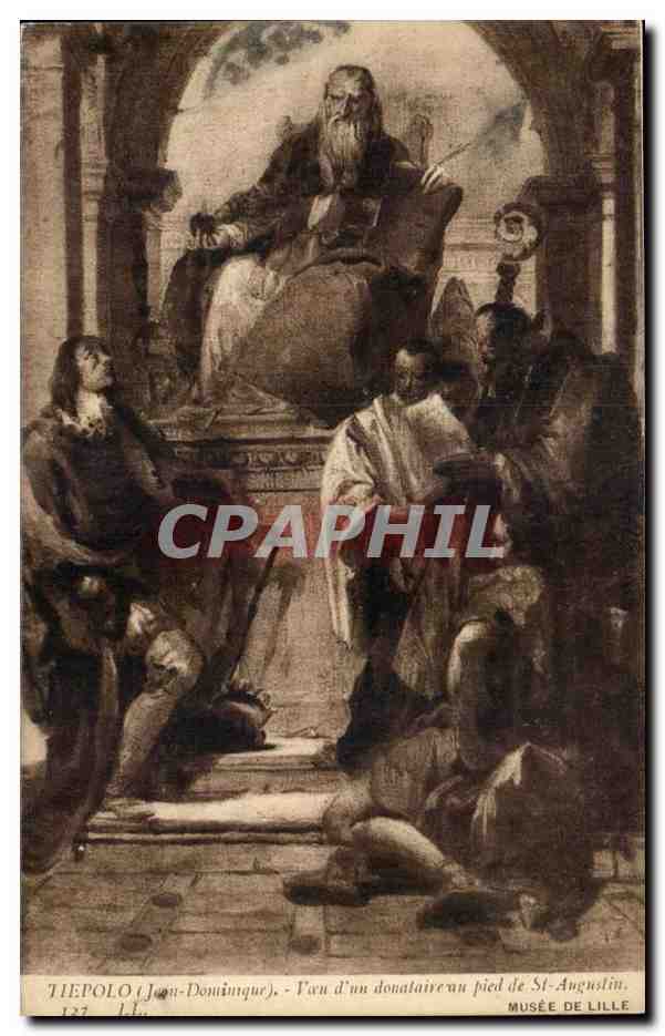 Tiepolo CPA Voeu d'un dromadaire pied de Saint Augustin