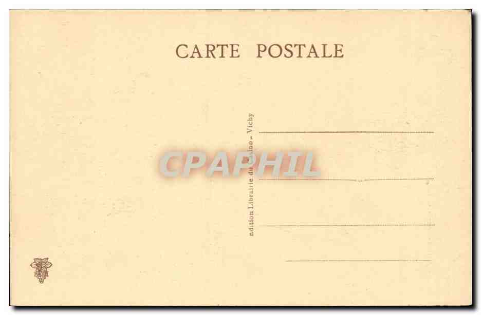 Vichy CPA Hotel du parc — Rückseite