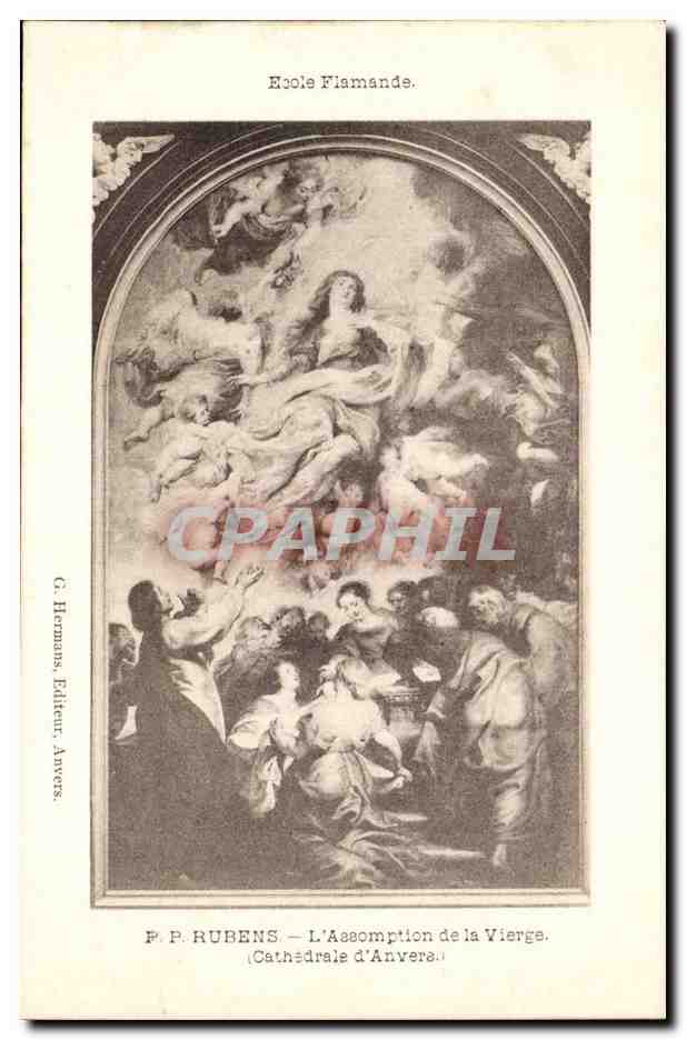 CPA Ecole flamande Rubens L'Assomption de la Vierge (cathedrale d'anvers)