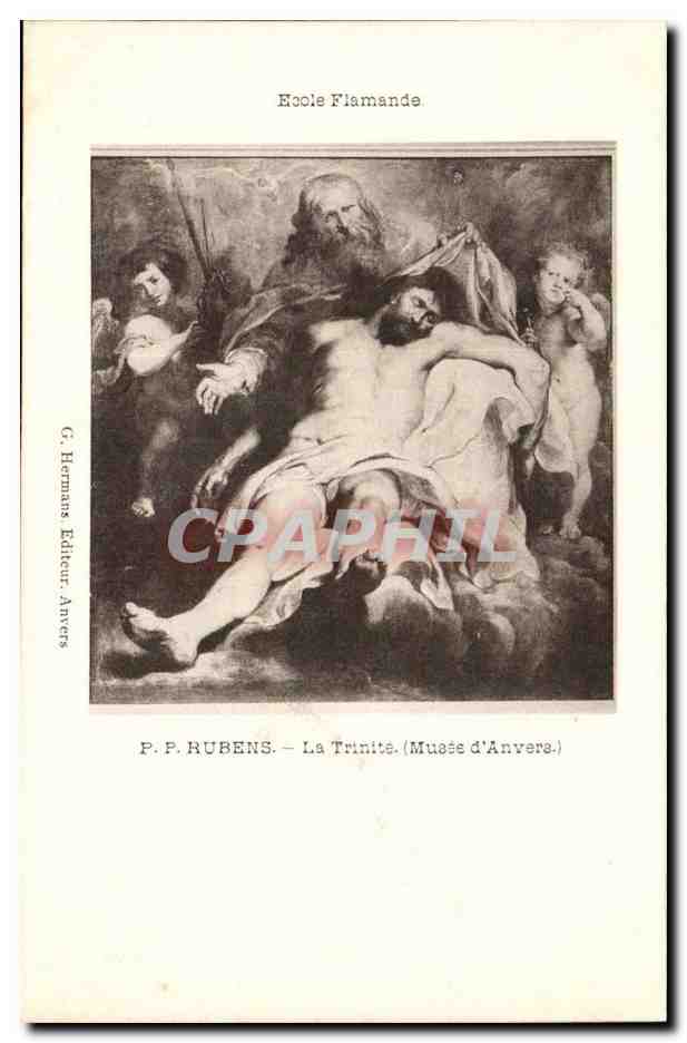CPA Rubens Ecole flamande La Trinite (Musee d'Anvers)