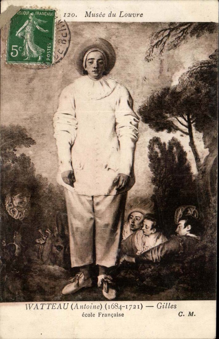 CPA Musee du Louvre Watteau Gille Ecole Francaise