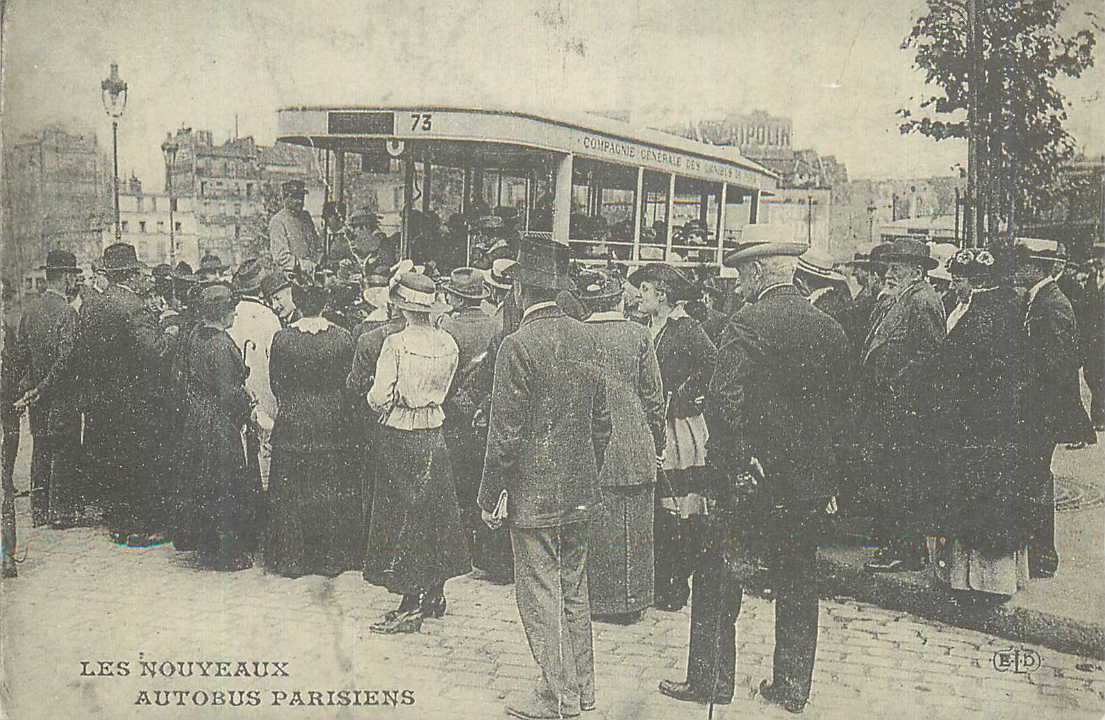 Les nouveaux autobus parisiens — ligne 73 — Compagnie Générale des Omnibus