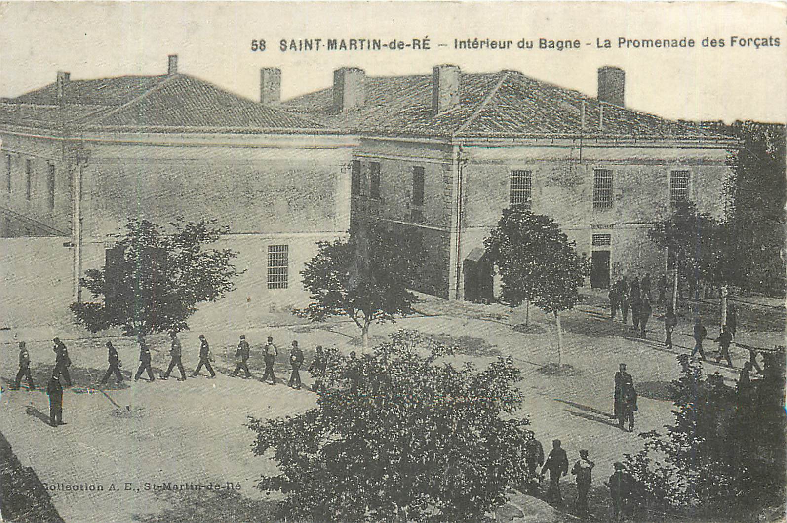 REPRO Saint Martin de Re Interieur du Bagne La Promenade des Forcats