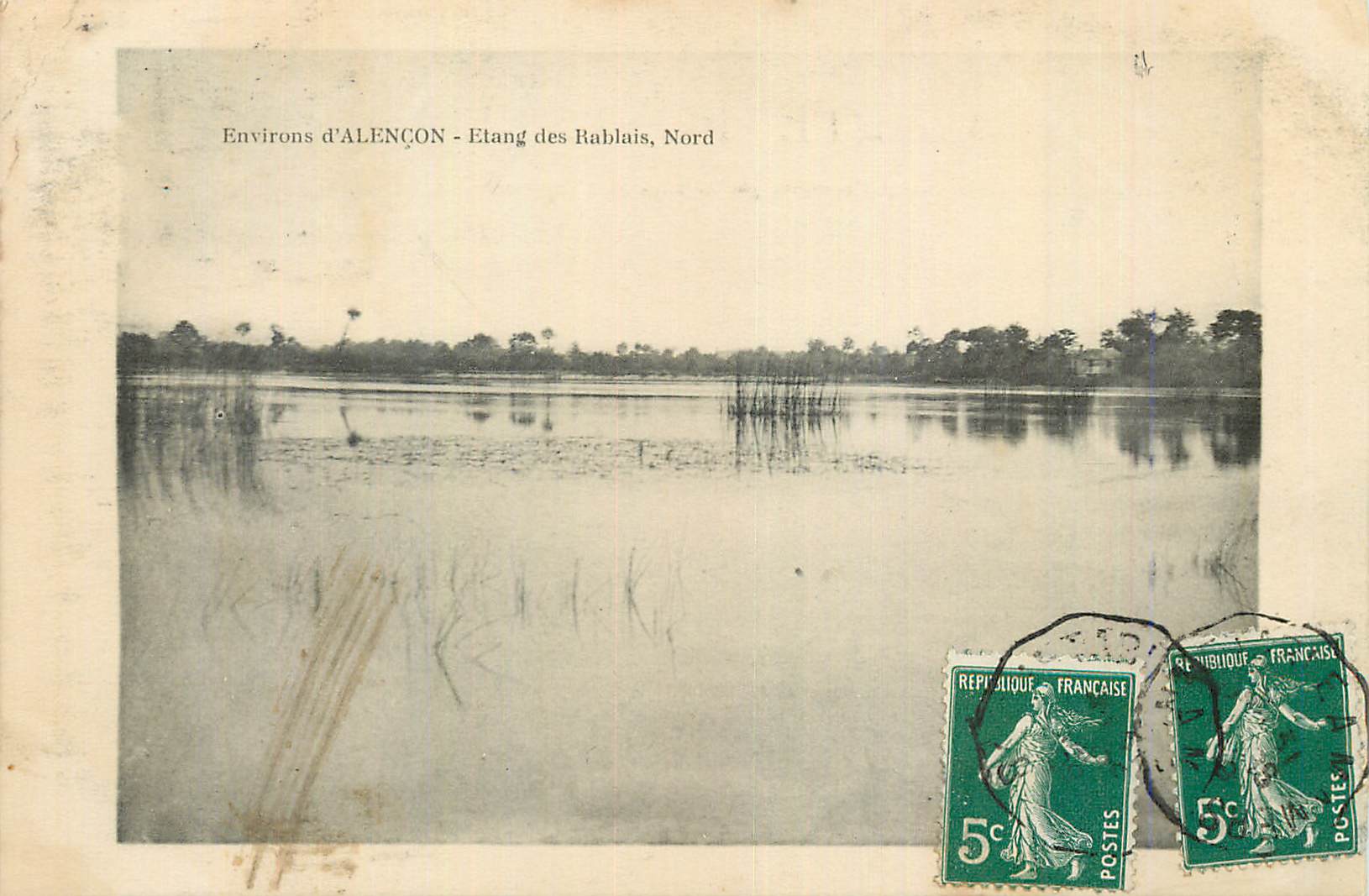 CPA Environs d Alencon Etang des Bablais Nord