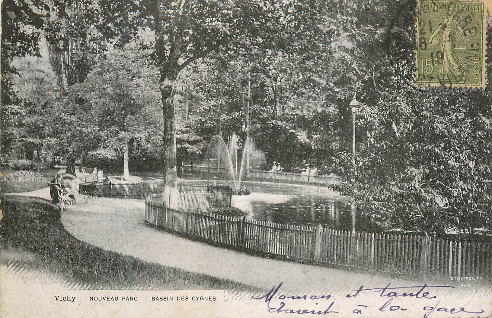 CPA Vichy Nouveau Parc Bassin des Cygnes