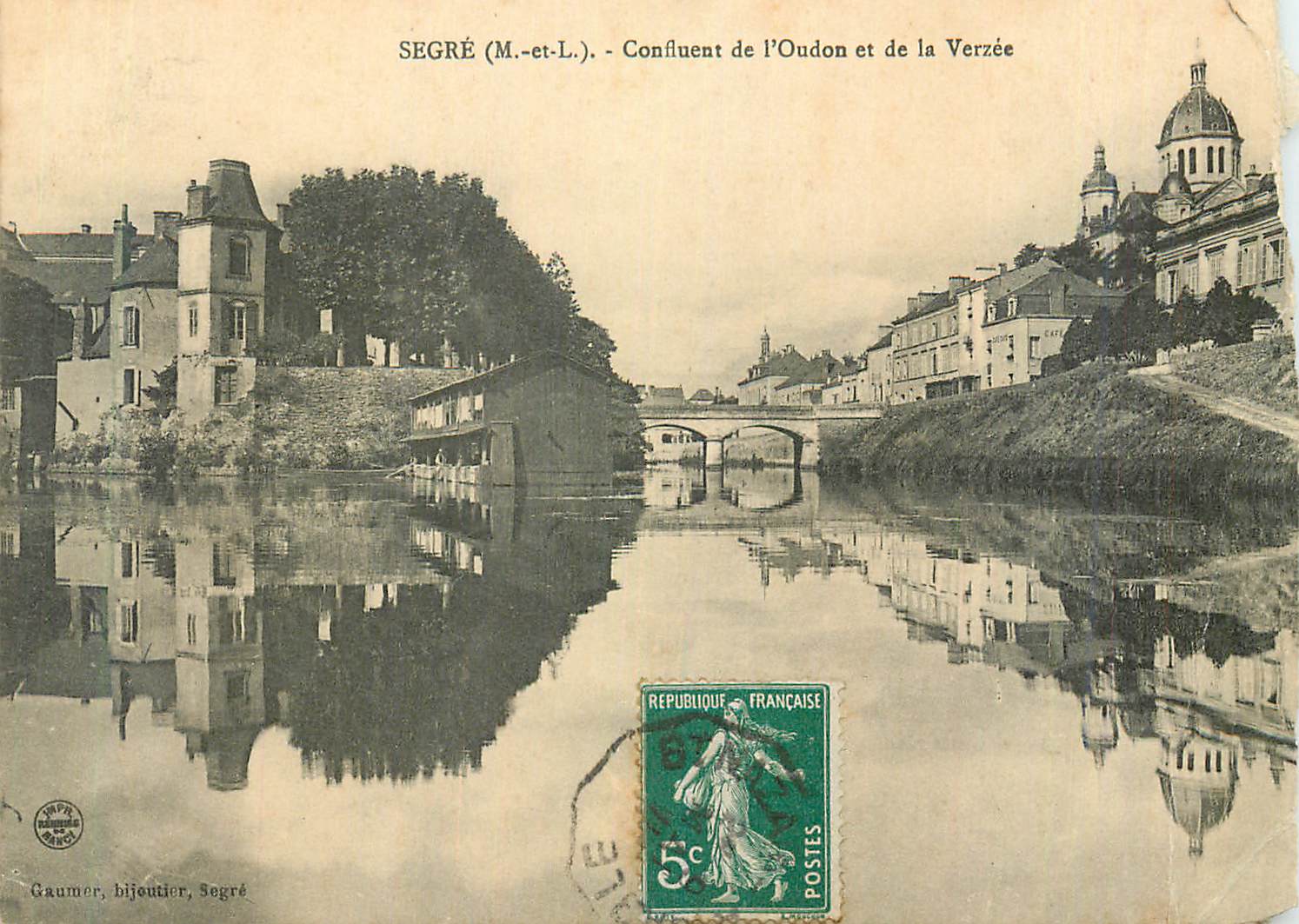 CPA Segre M et L Confluent de l Ondon et la Verzee