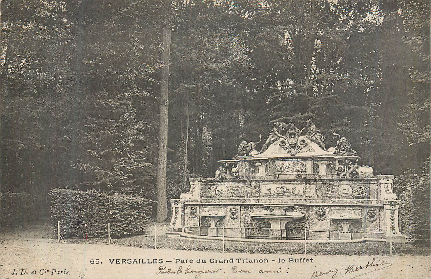 CPA Versailles Parc du Grand Trianon le Buffet
