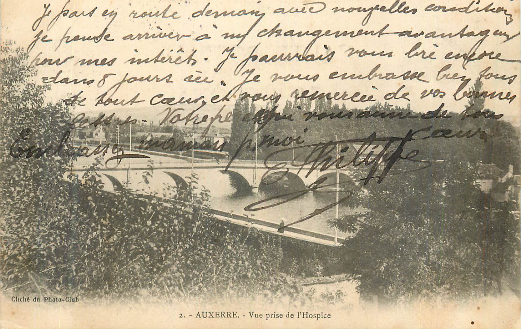Auxerre - Vue prise de l'Hospice — Cliché du Photo-Club, n°2