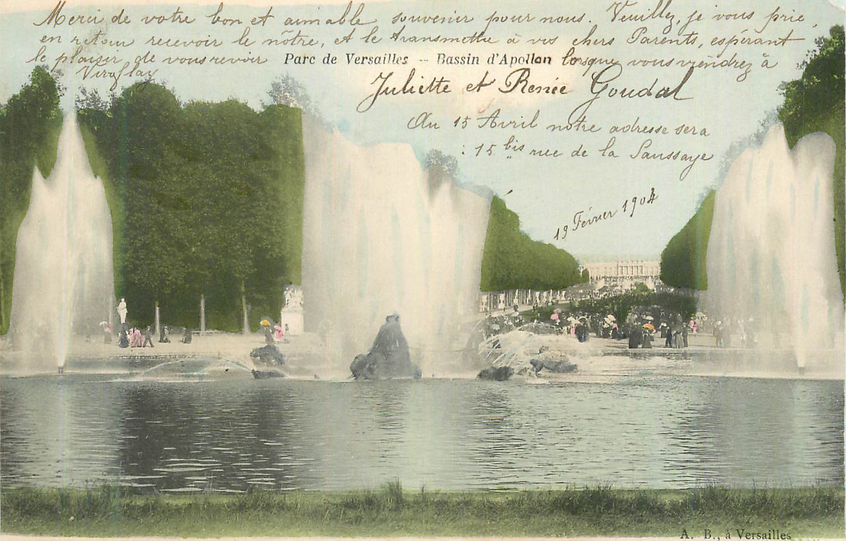 CPA Parc de Versailles Bassin d Aballon