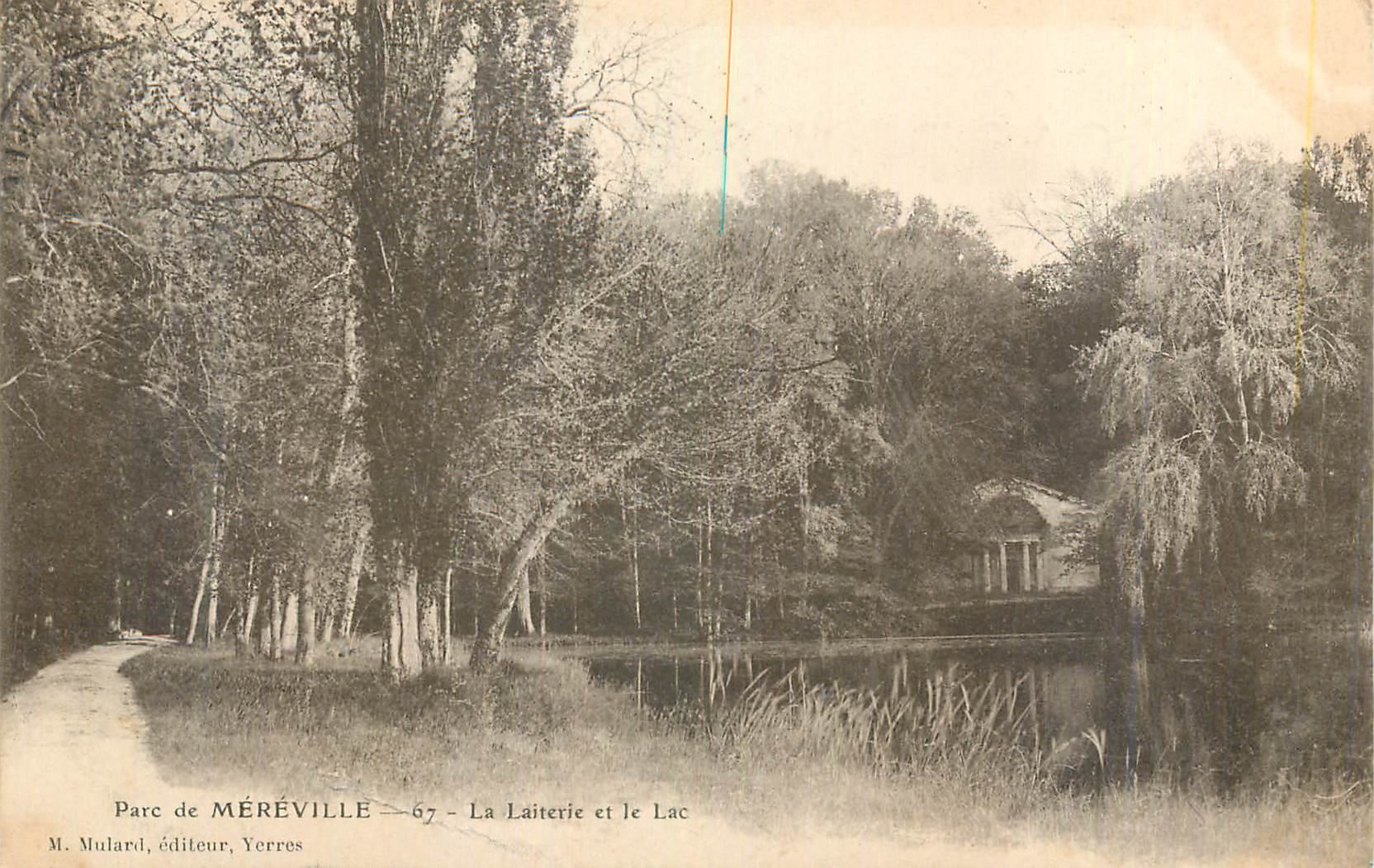 CPA Parc de Mereville La Laiterie et le Lac