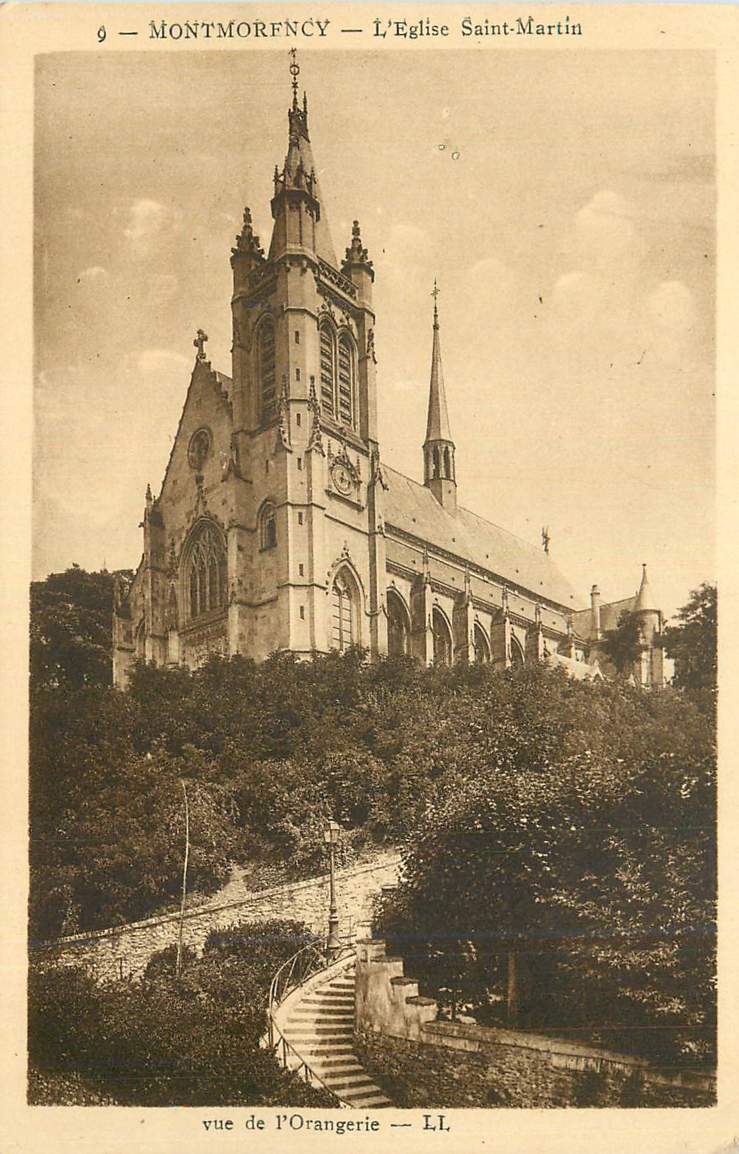 Montmorency — The Church of Saint-Martin — view from the Orangerie
